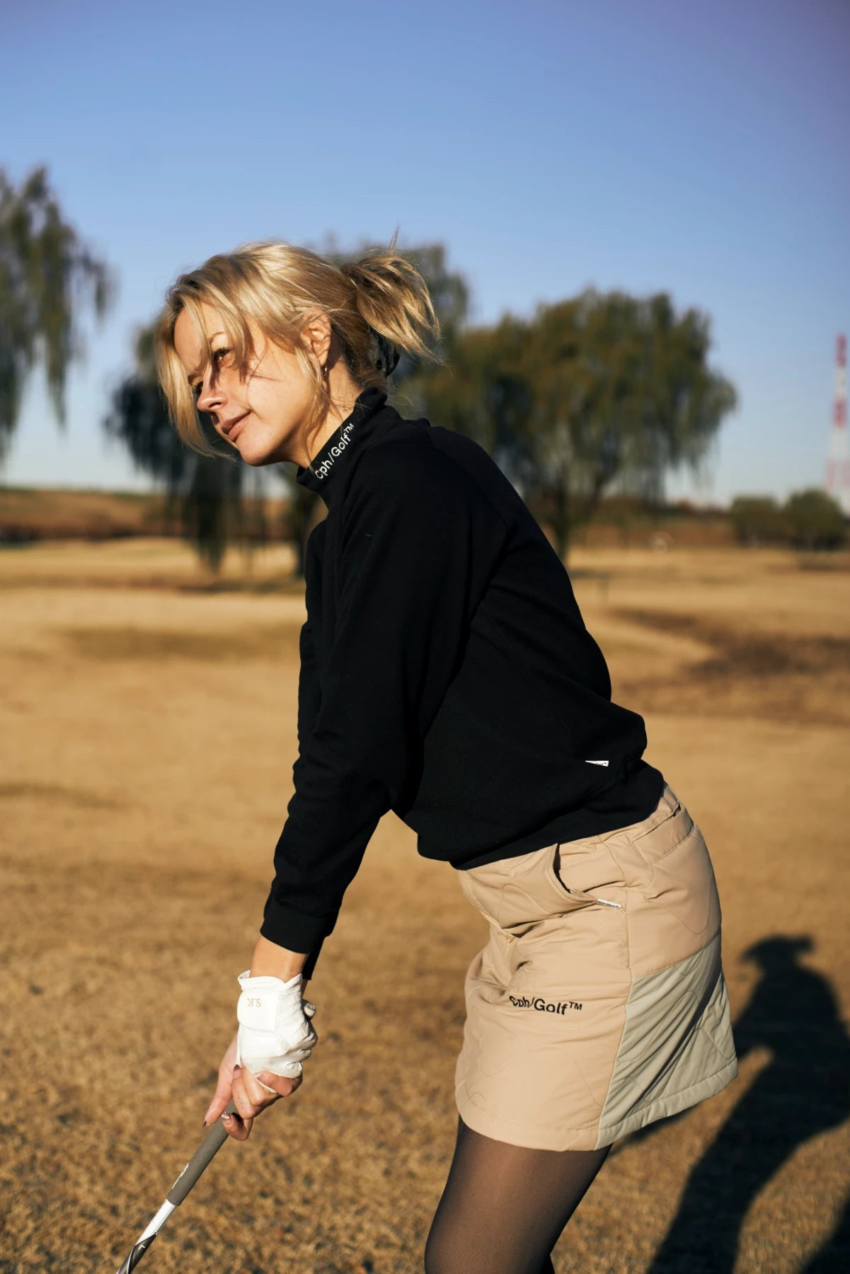 WOMEN]TURTLE NECK LS TEE BLACK – Cph/Golf™︎