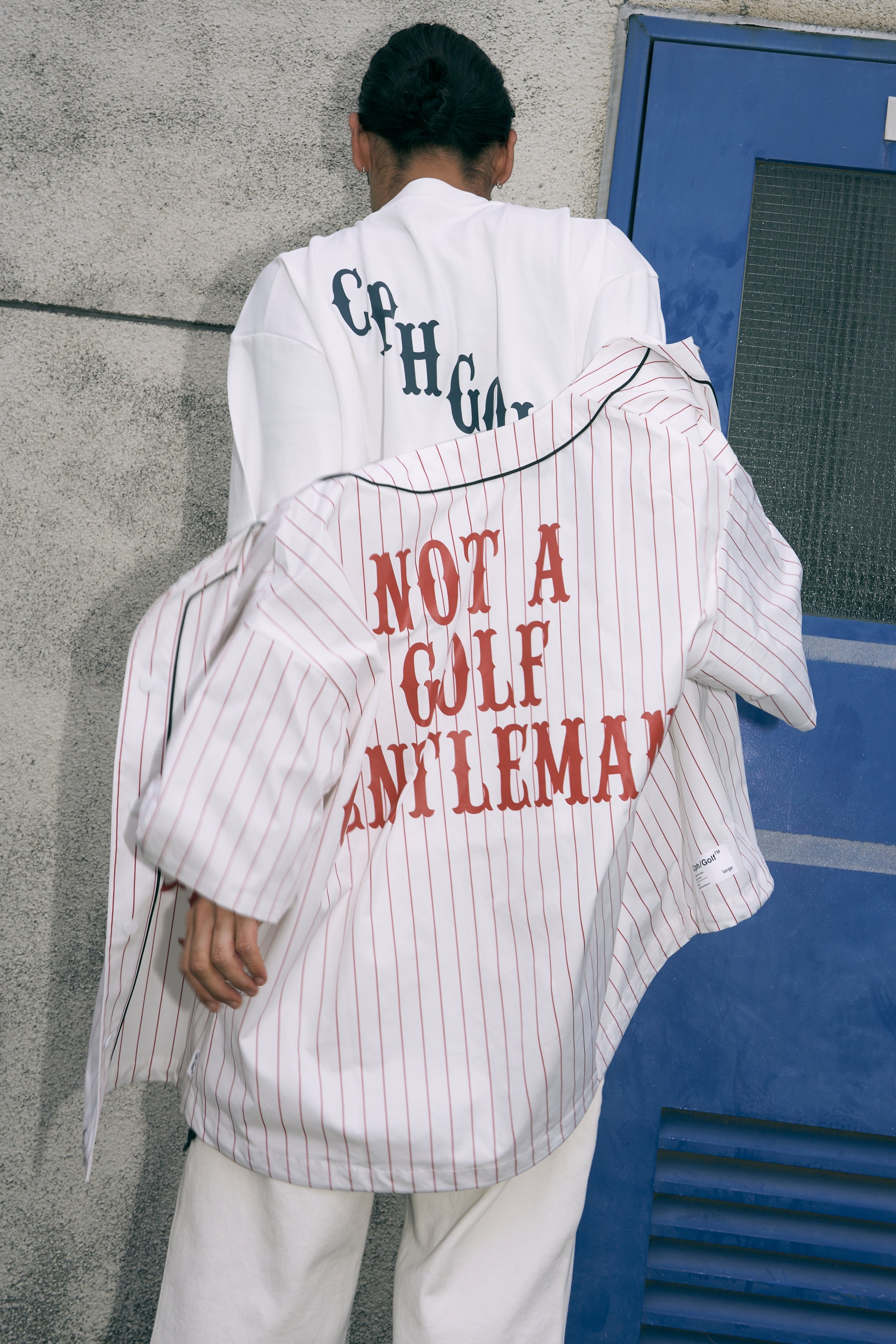 CLASSIC STRIPE BB SHIRT CREAM RED – Cph/Golf™︎