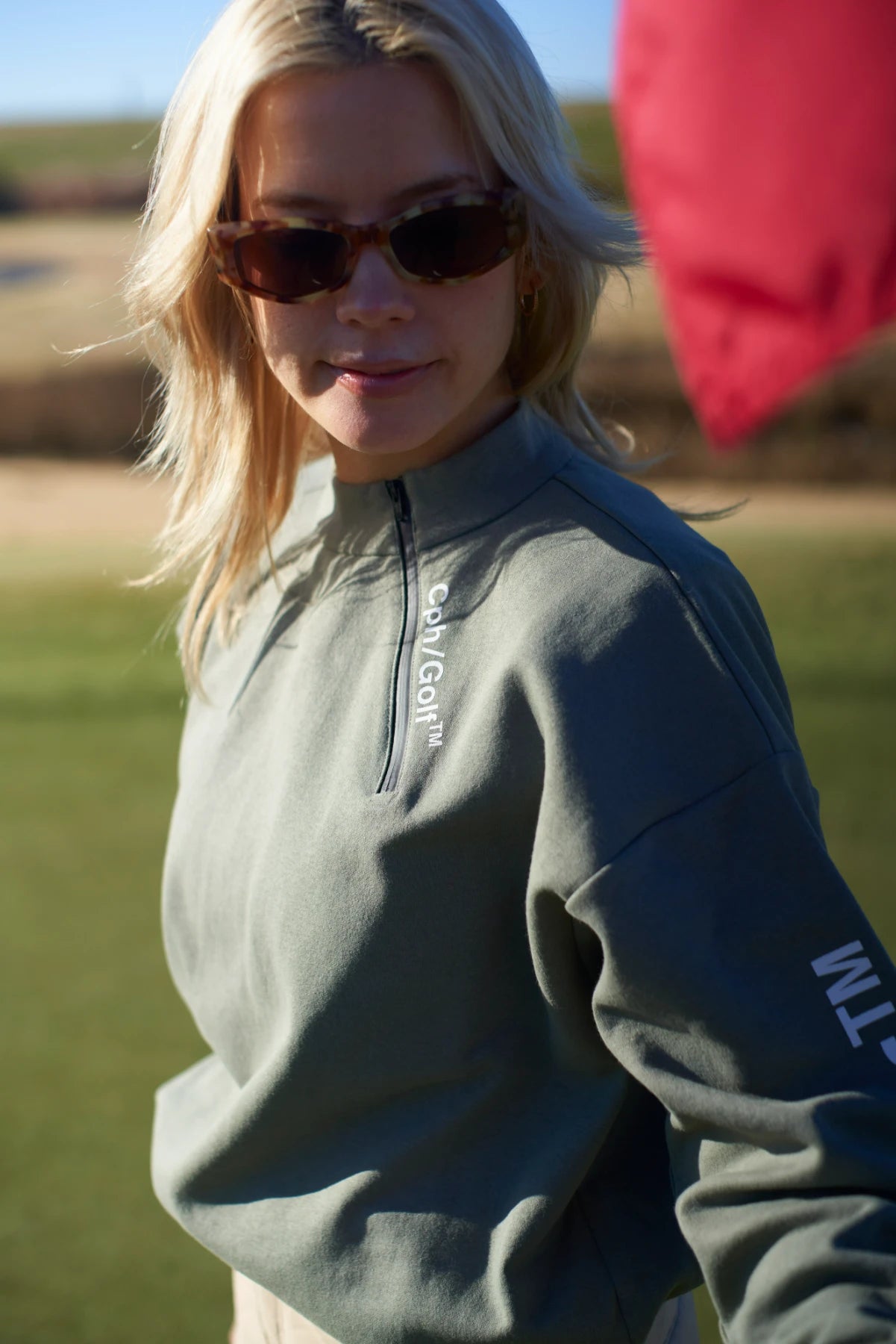 SIDE ZIPPER WARM LS MOCK NECK TEE KHAKI – Cph/Golf™︎