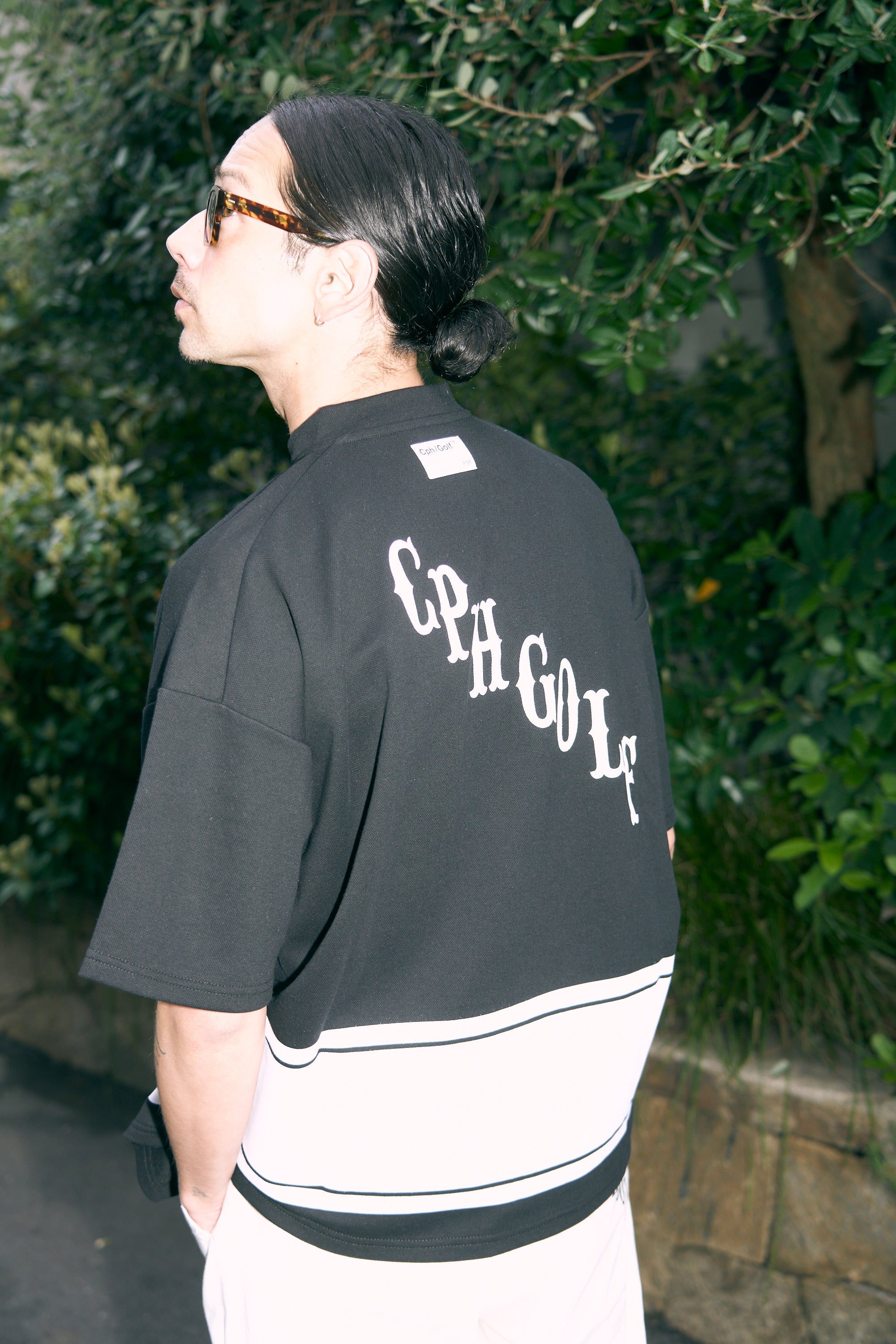 HENRY NECK BIG STRIPE POLO BLACK – Cph/Golf™︎