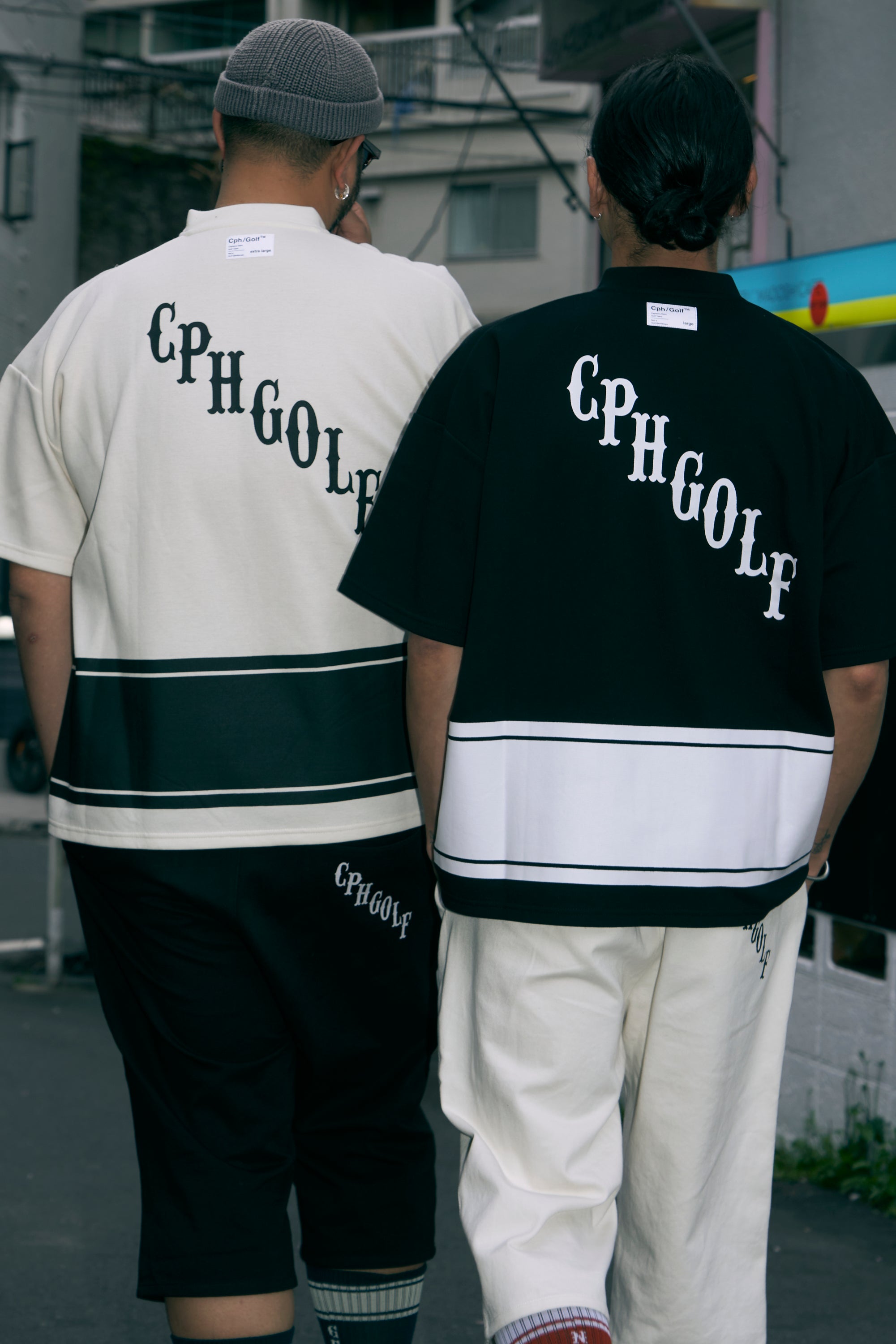 CAPTAINS HELM / cph/golf/HENRY NECK BIG STRIPE POLO/ポロシャツ/XL/CHG25-SS-T04 HENRY NECK BIG STRIPE POLO BLACK – Cph/Golf™︎