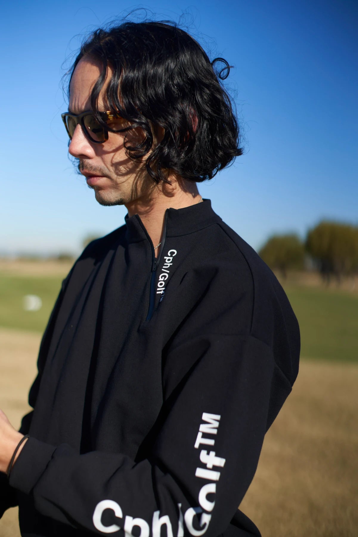 SIDE ZIPPER WARM LS MOCK NECK TEE BLACK – Cph/Golf™︎