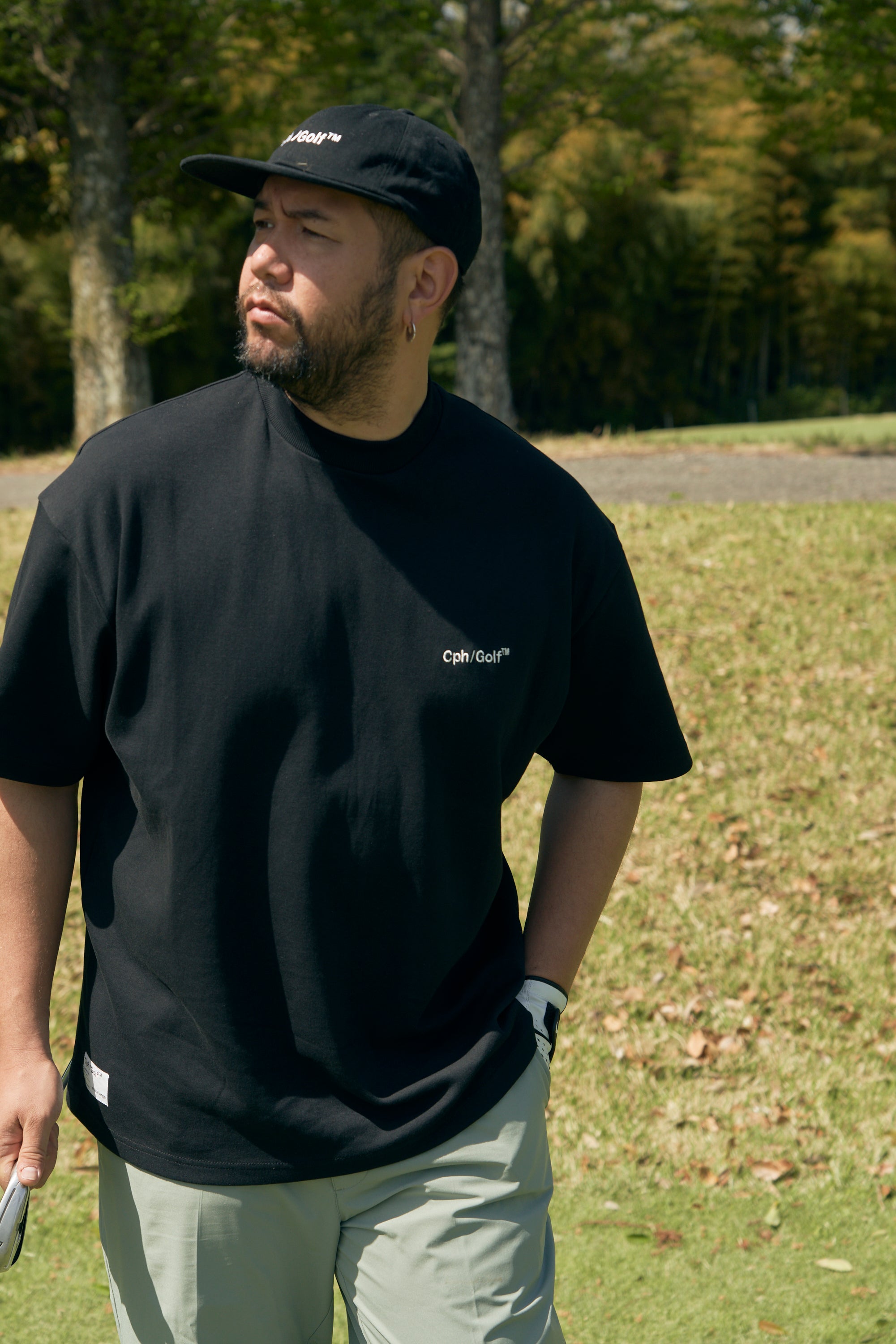Cph Golf Logo Half Mock Neck Tee 【L】ブラック Cph/Golf™ LOGO HALF MOCK NECK TEE BLACK – Cph/Golf™︎