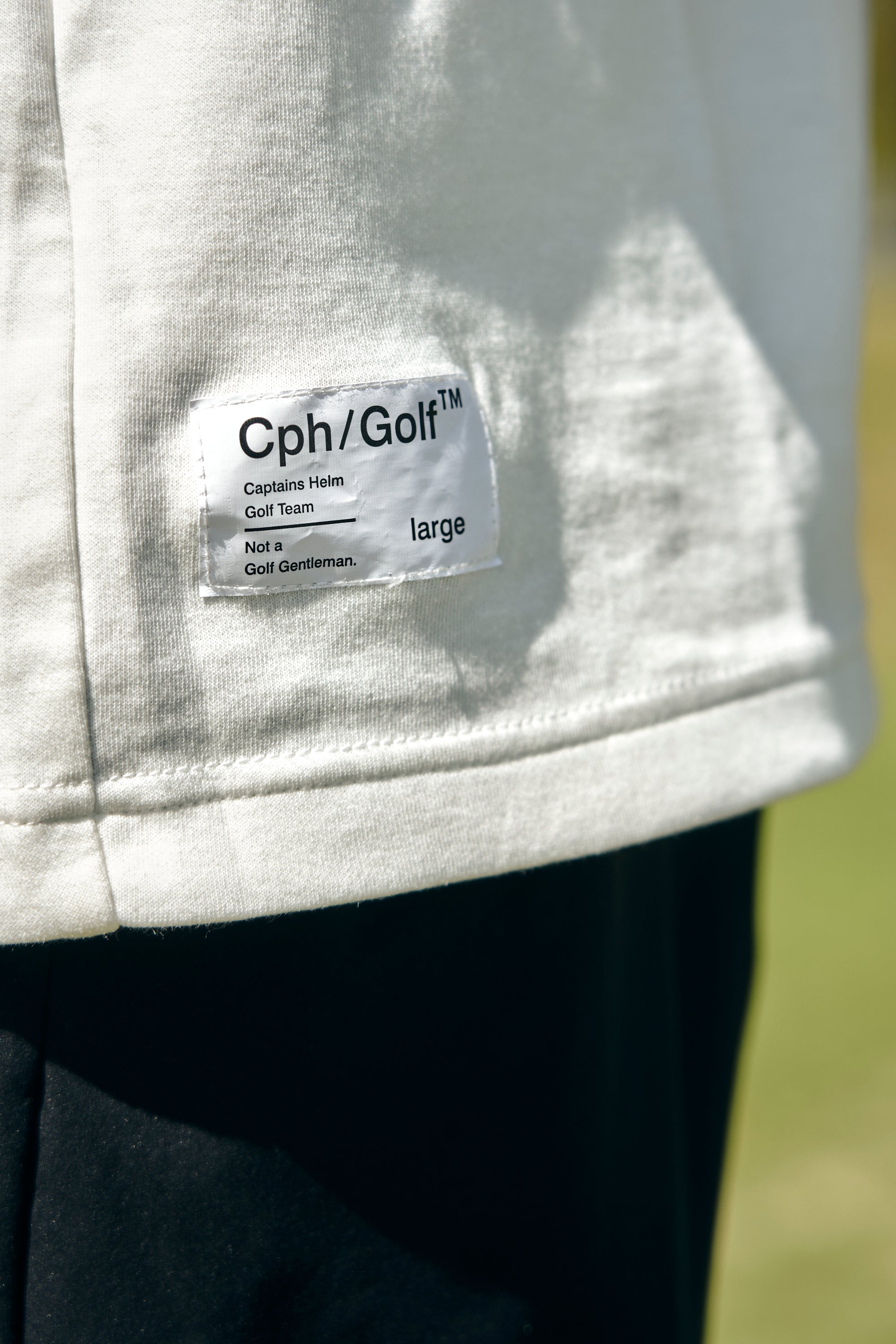 GENTLEMAN HALF MOCK NECK TEE WHITE – Cph/Golf™︎