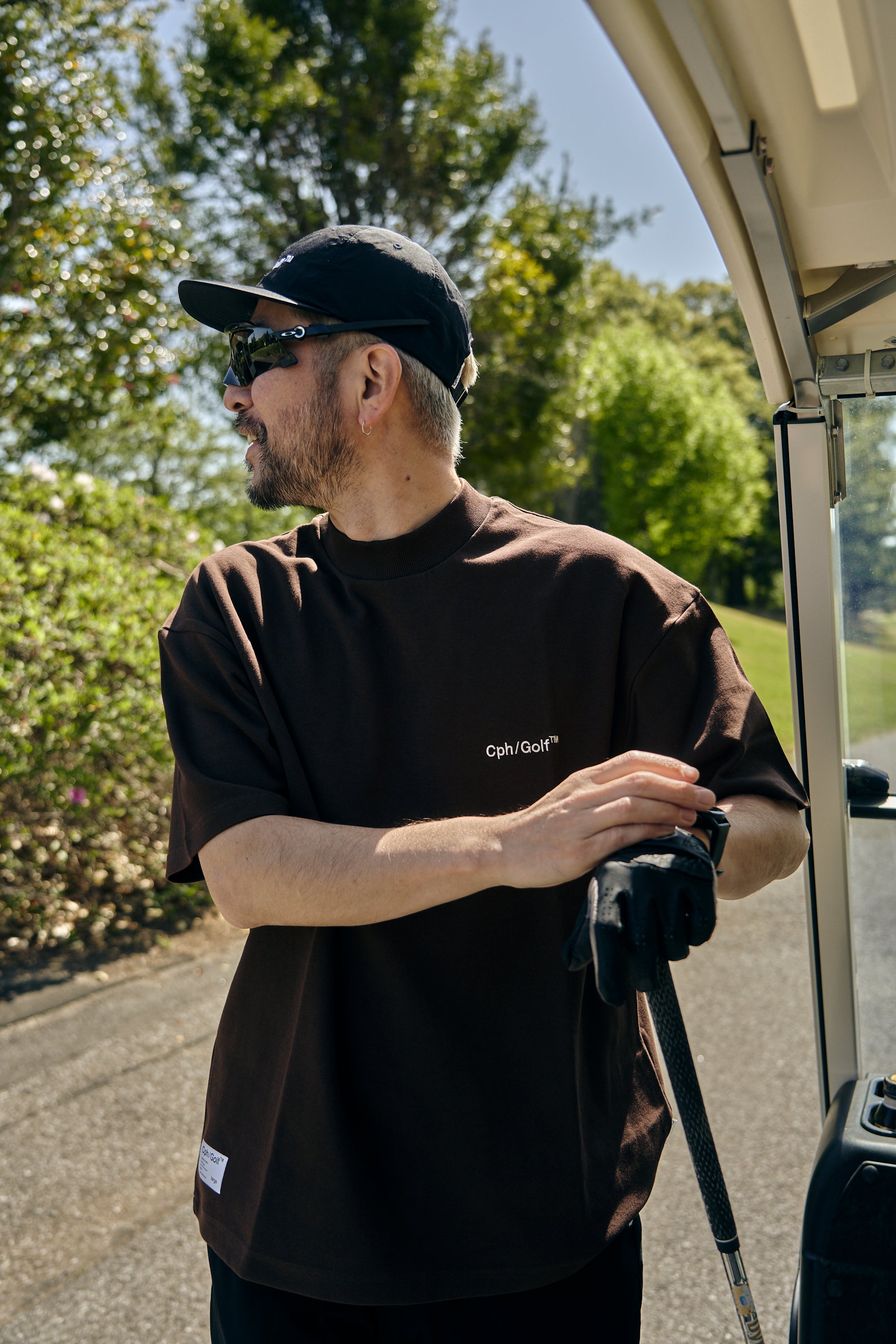 スケールモデル 新作 HALF LOGO Cph/Golf™ MOCK Cph/Golf™︎ – BROWN TEE NECK メンズウェア