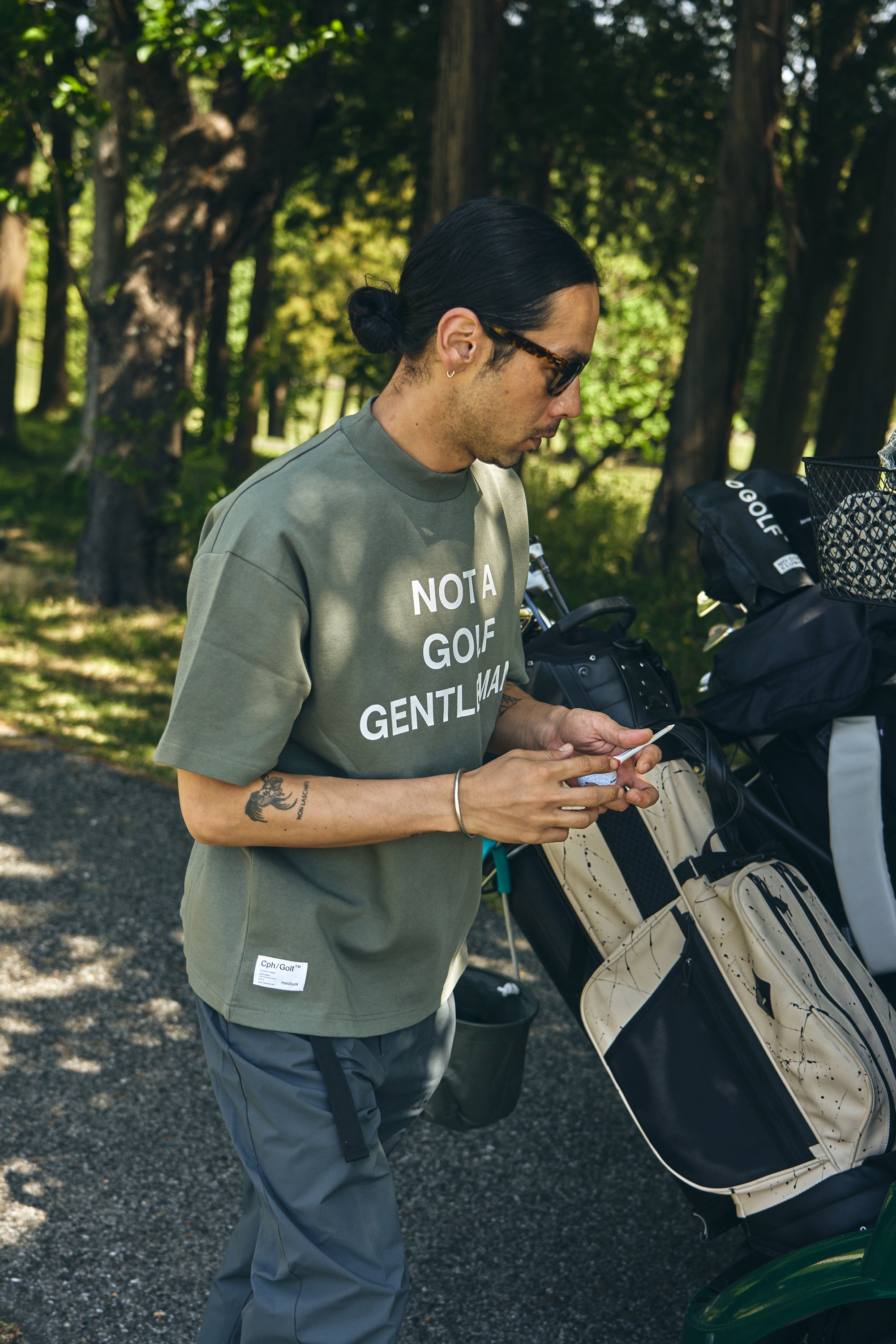 #Cph/Golf™ MOCK NECK TEE SLATE GREEN GENTLEMAN HALF MOCK NECK TEE SLATE GREEN – Cph/Golf™︎