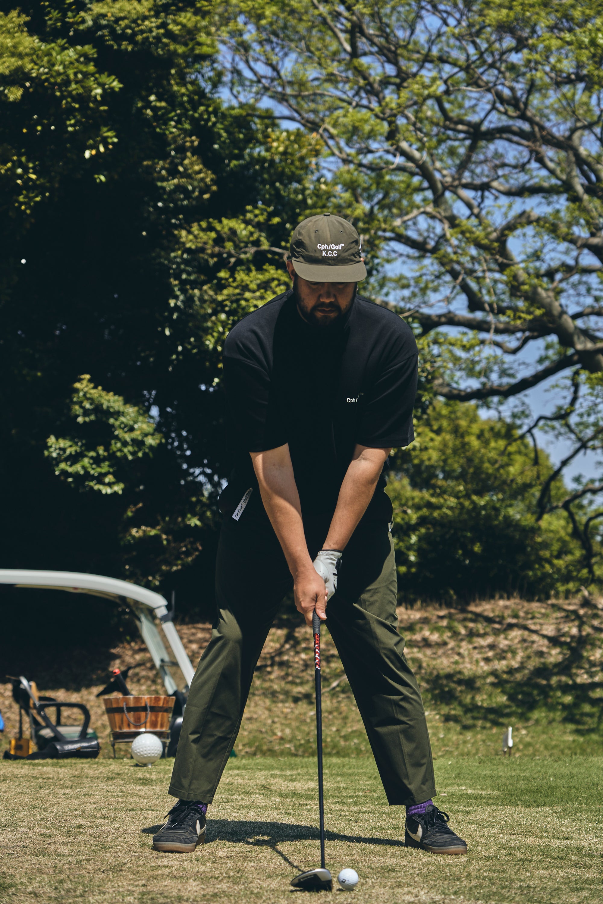 ADJUSTABLE PANTS OLIVE – Cph/Golf™︎