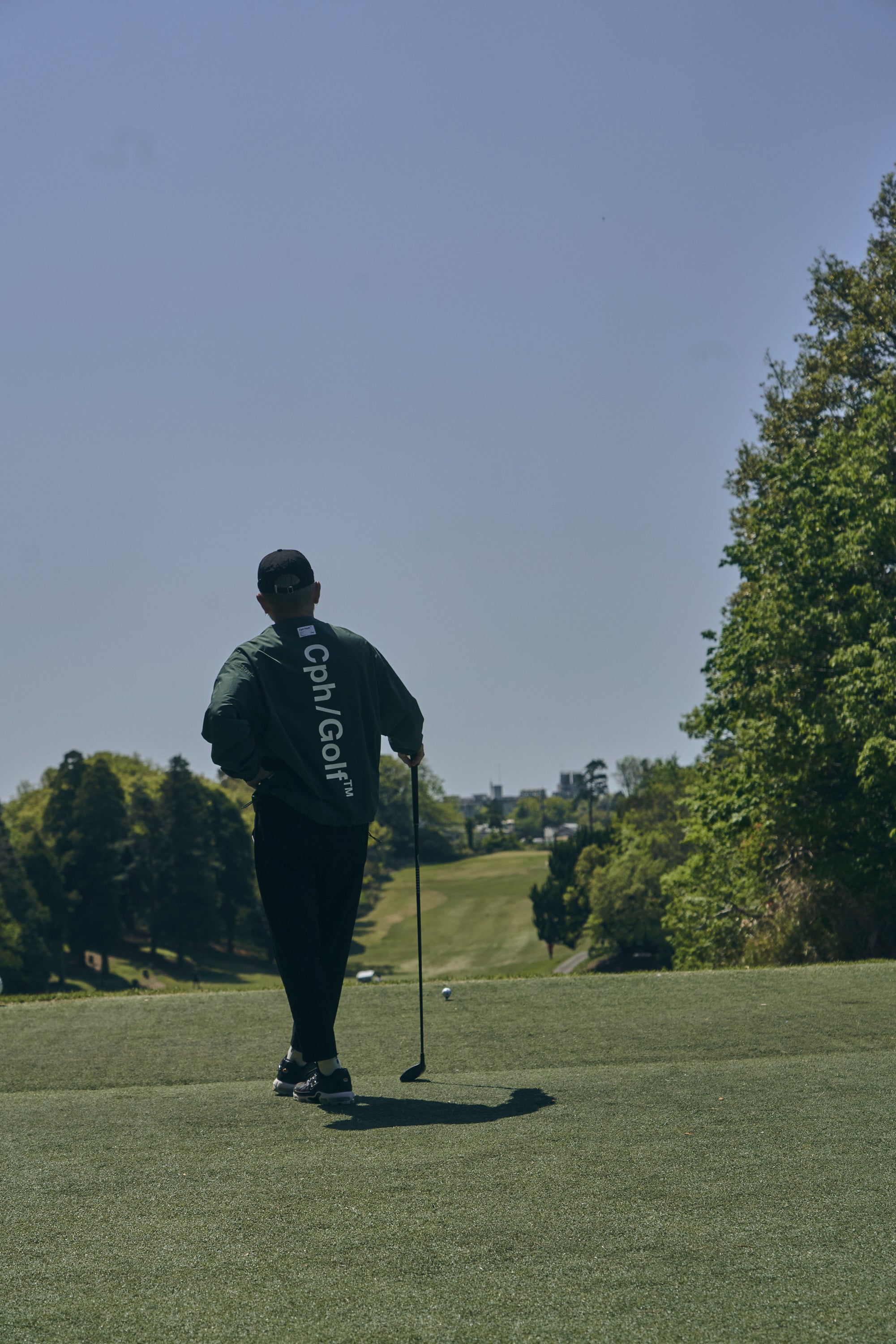 Cph/Golf™ LOGO NO COLLAR JACKET GREEN – Cph/Golf™︎