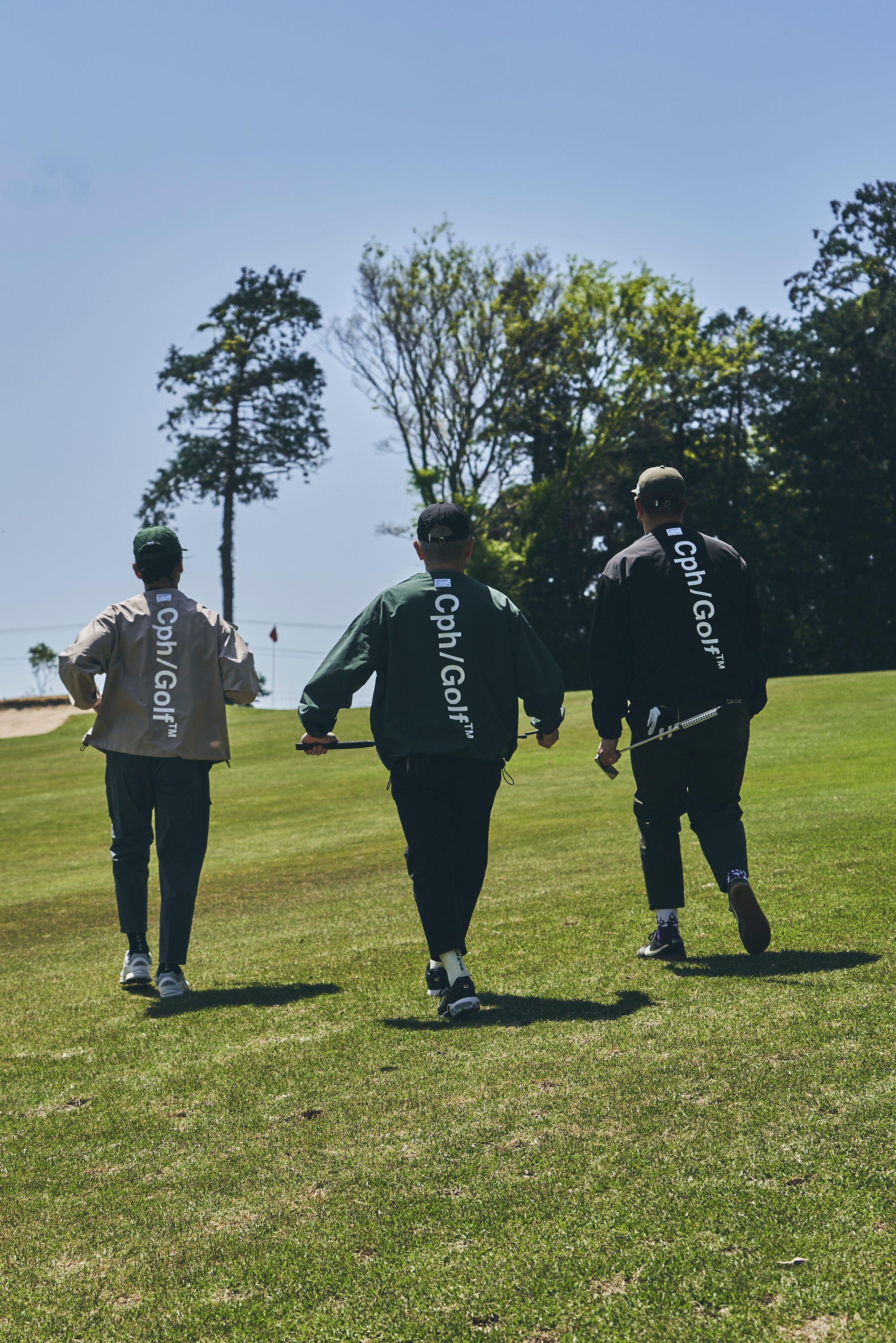 Cph/Golf™ ベージュジャケット Cph/Golf™ LOGO NO COLLAR JACKET BEIGE – Cph/Golf™︎