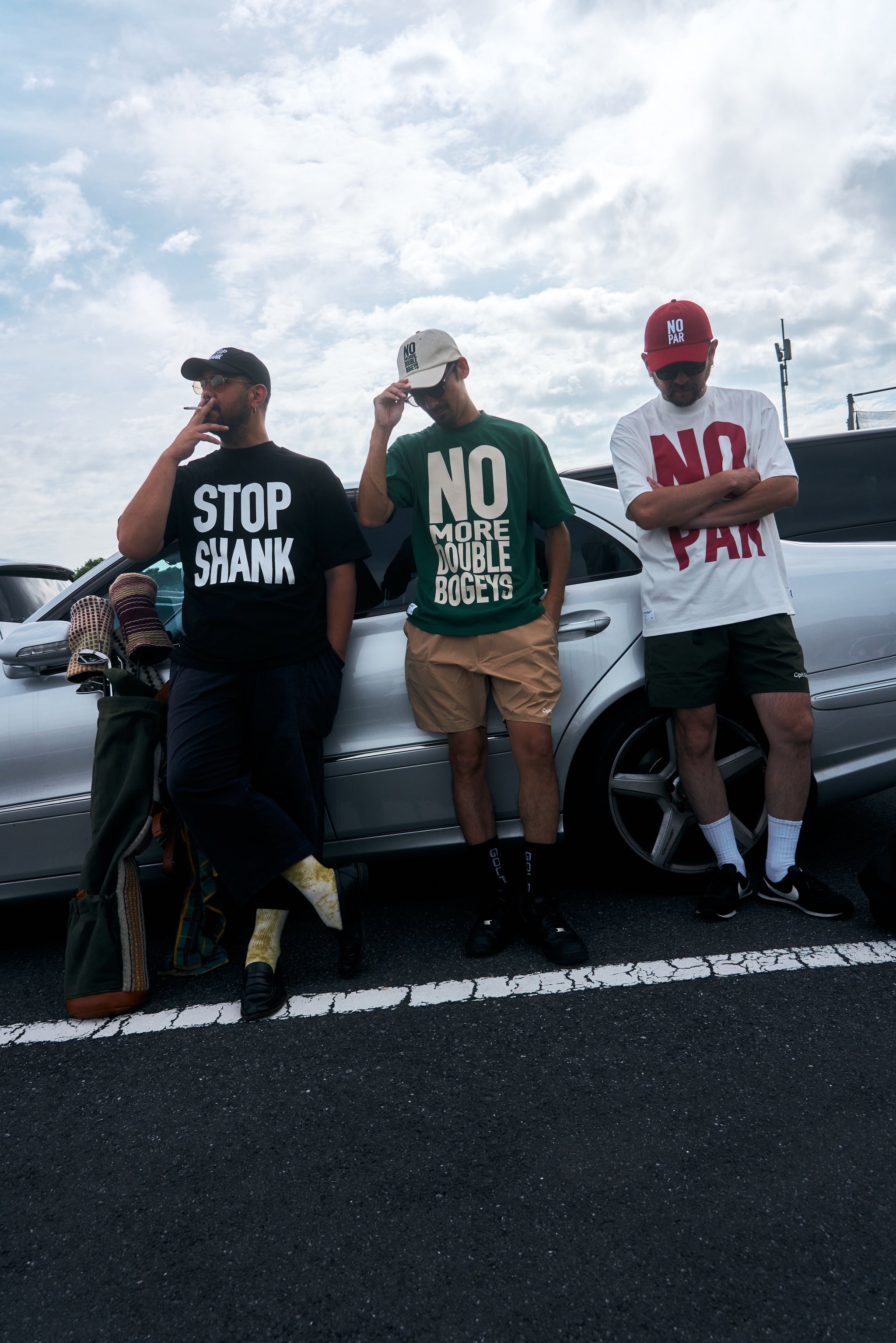 NO MORE DOUBLE BOGEYS HALF MOCK NECK TEE GREEN – Cph/Golf™︎