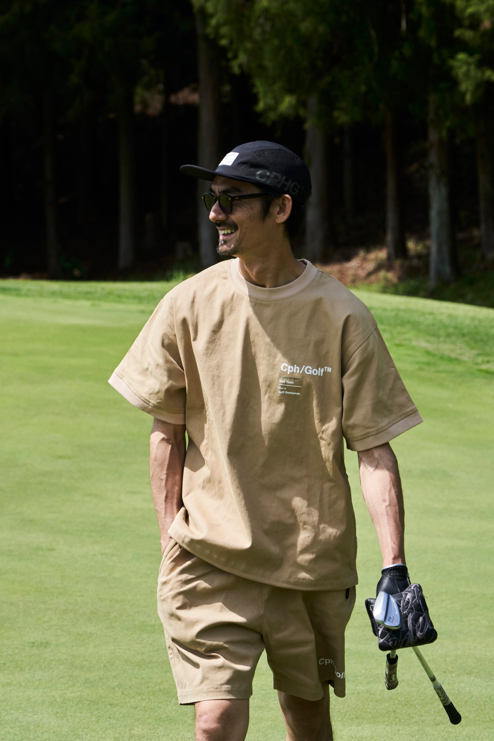 COTTON TRACK SHORTS BEIGE – Cph/Golf™︎