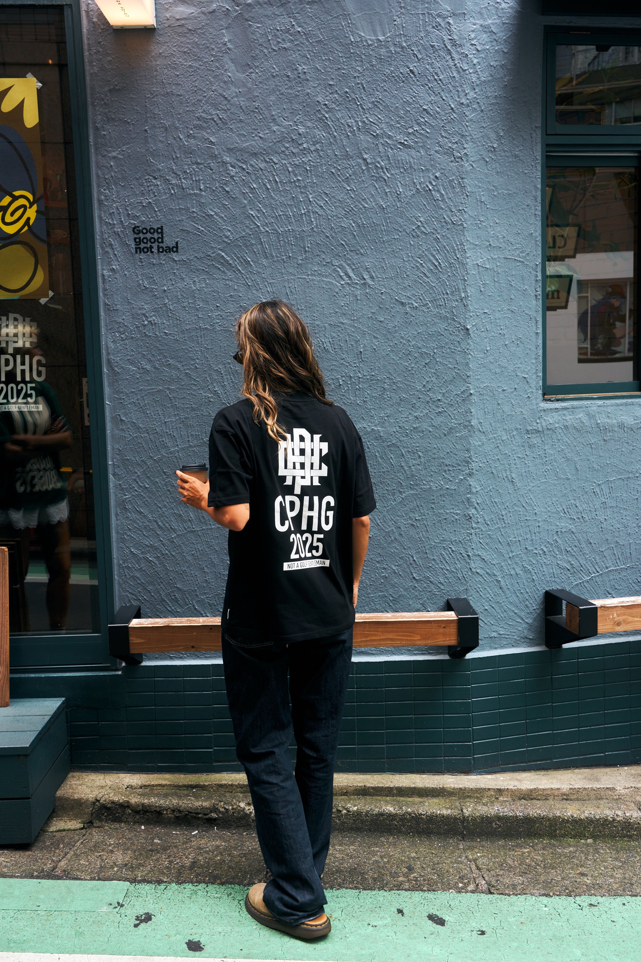 WOMEN] #NO MORE DOUBLE BOGEYS HALF MOCK NECK TEE BLACK – Cph/Golf™︎