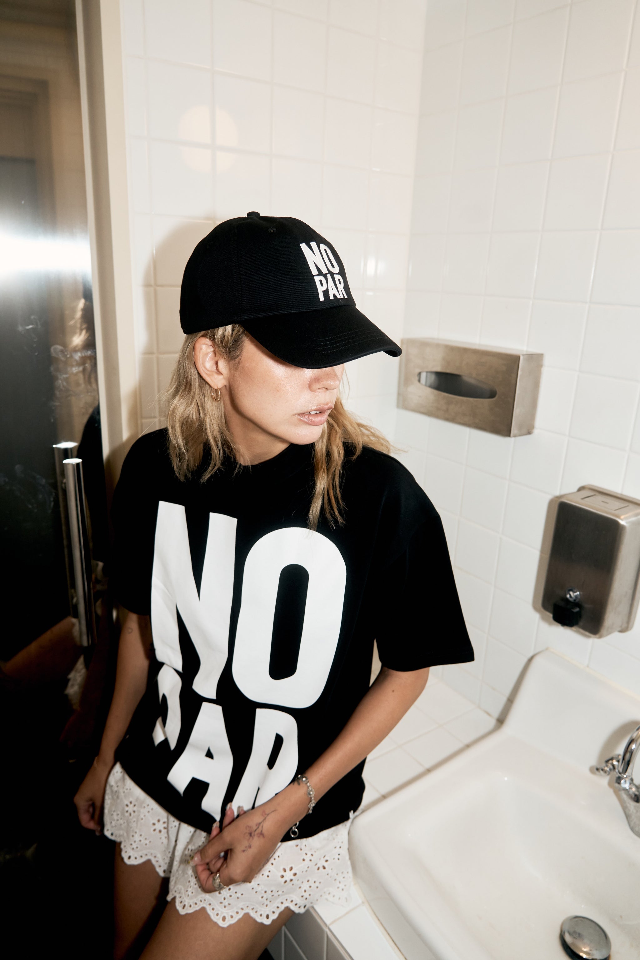 WOMEN] #NO PAR HALF MOCK NECK TEE BLACK – Cph/Golf™︎