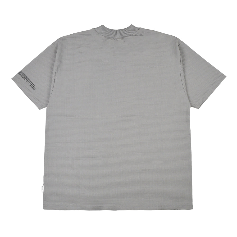 BREATHABLE WAFFLE MOCK NECK TEE L.GRAY – Cph/Golf™︎