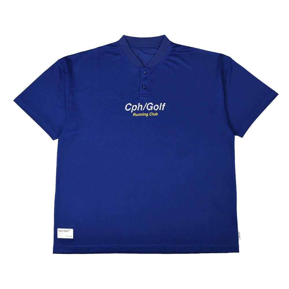 RUNNING CLUB HENRY MESH POLO BLUE – Cph/Golf™︎