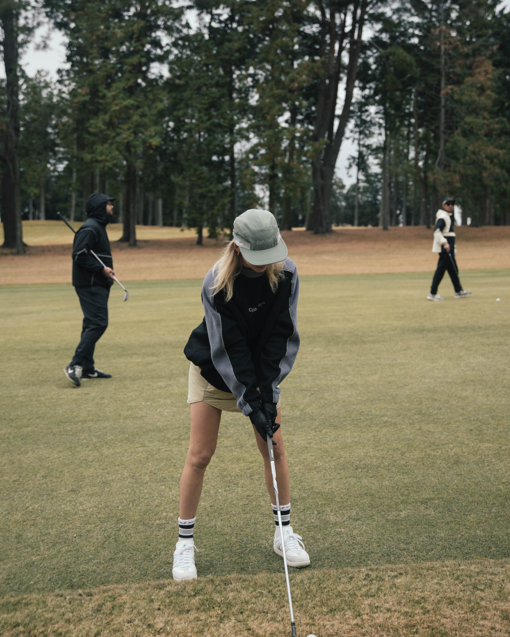 REFLECTIVE LOGO CREW SWEAT - GREEN - – Cph/Golf™︎