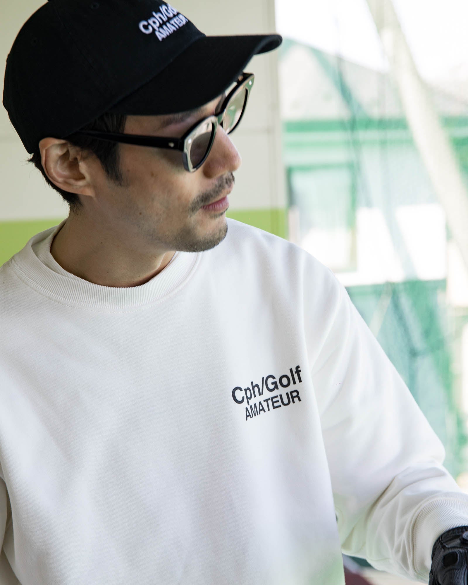 Chp/ Golf AMATEUR CREW SWEAT ホワイトL Cph/Golf™️ AMATEUR CREW SWEAT - WHITE - – Cph/Golf™︎