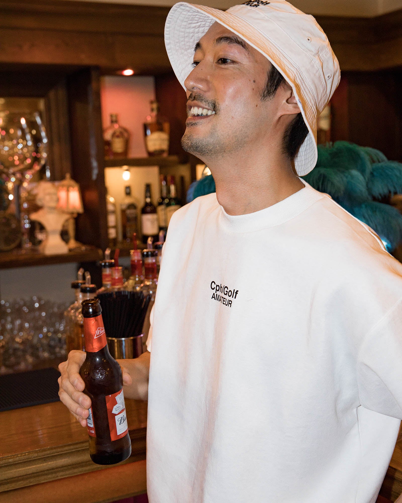 Cph/Golf™️ AMATEUR MOCK NECK TEE - BLACK - – Cph/Golf™︎