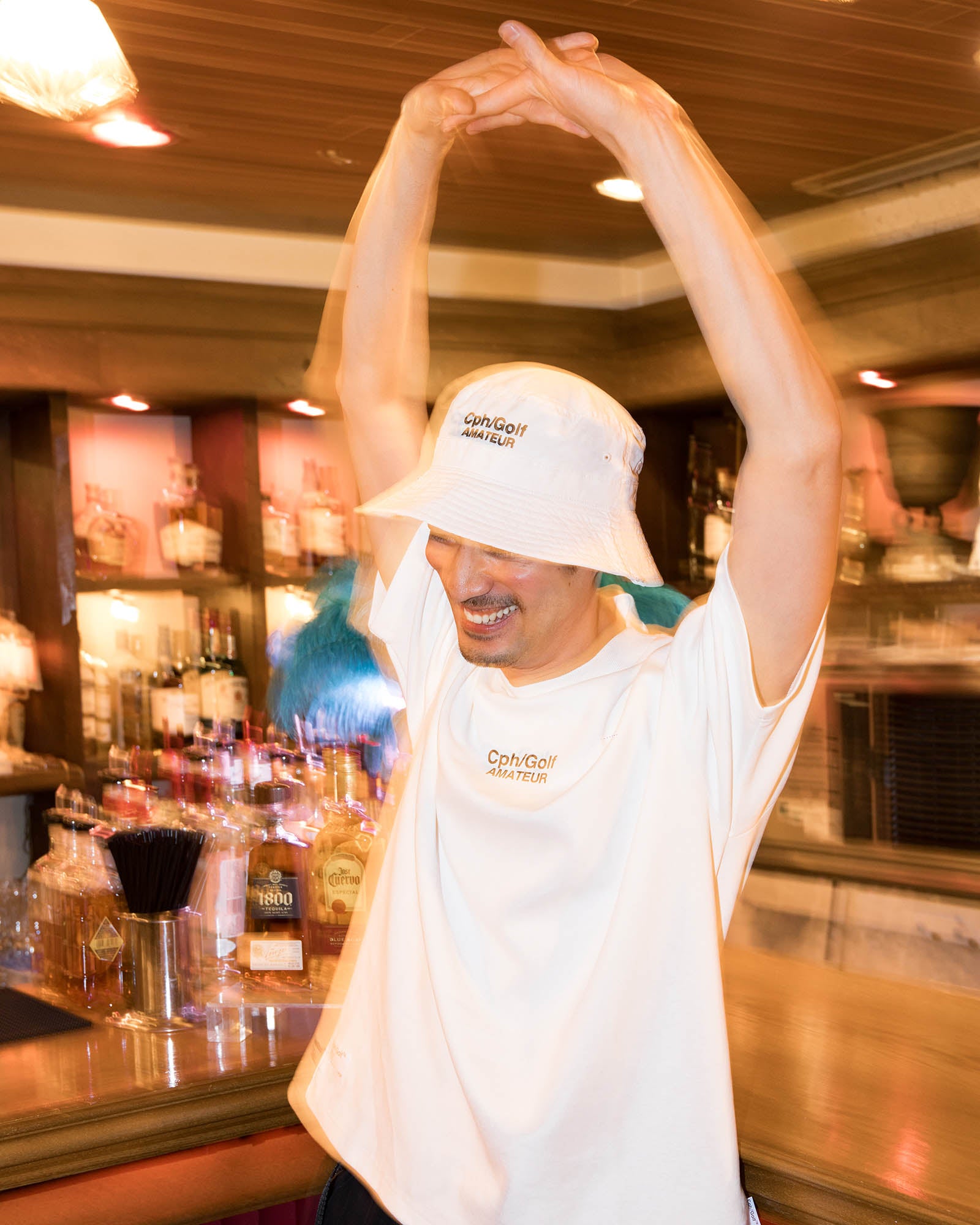 Cph/Golf モックネック【新品】 Cph/Golf™️ #JACQUARD LOGO MOCK NECK TEE - WHITE - – Cph/Golf™︎