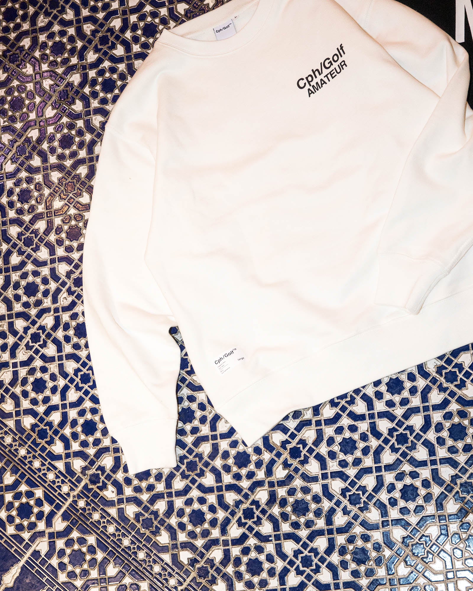 Chp/ Golf AMATEUR CREW SWEAT ホワイトL Cph/Golf™️ AMATEUR CREW SWEAT - WHITE - – Cph/Golf™︎