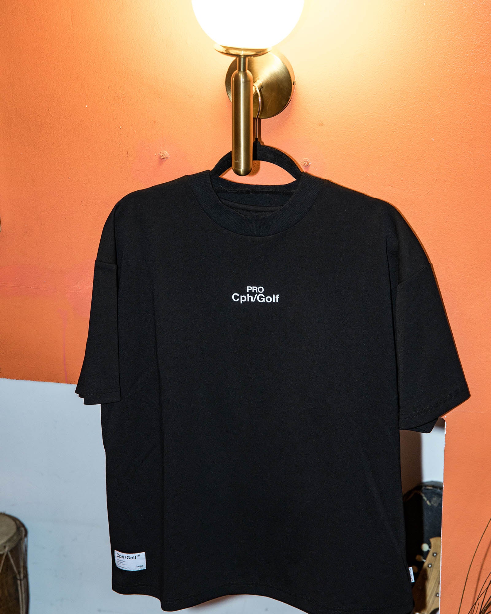 Cph/Golf™️ PRO MOCK NECK TEE - BLACK - – Cph/Golf™︎