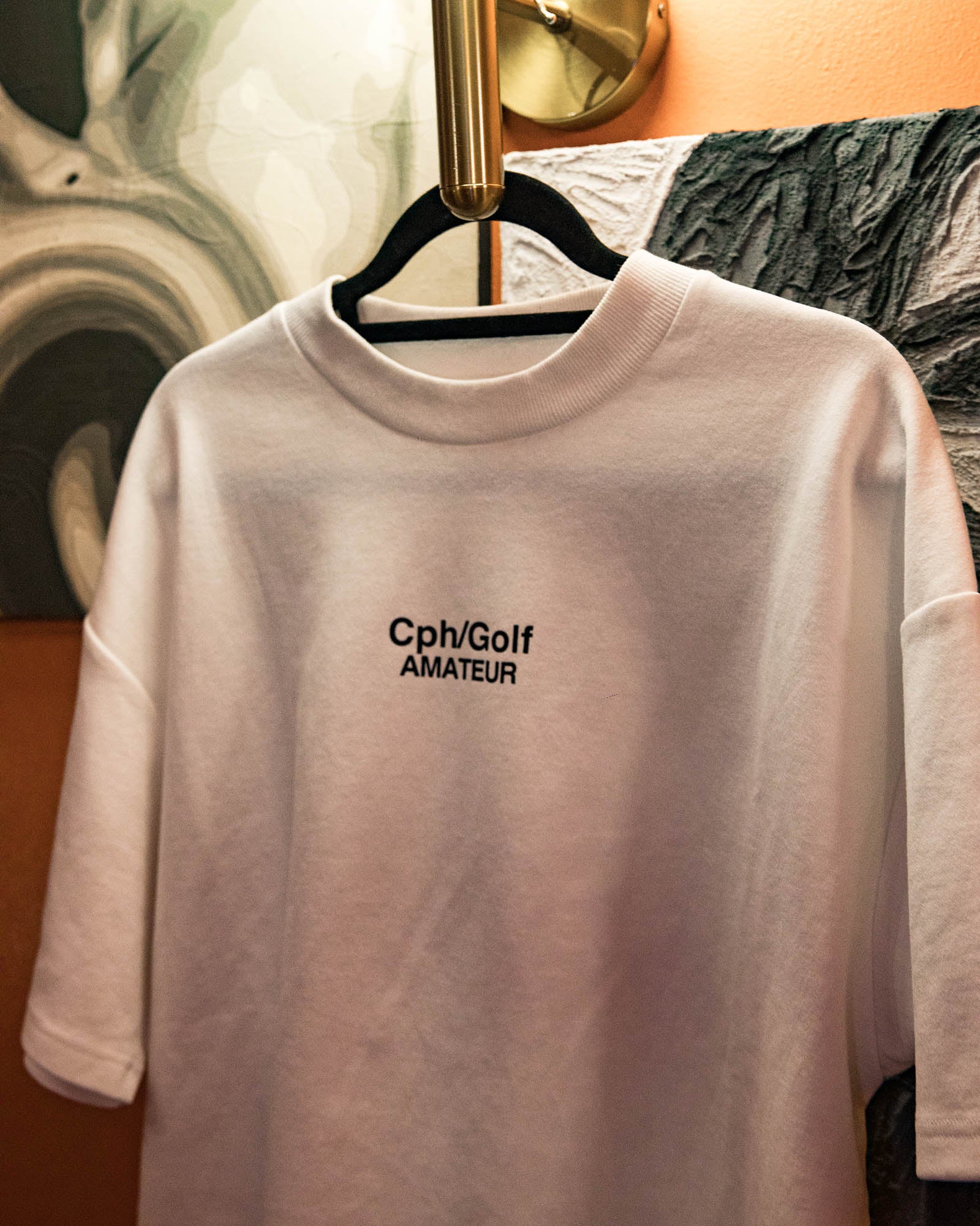 Cph/Golf™️ AMATEUR MOCK NECK TEE - WHITE - – Cph/Golf™︎