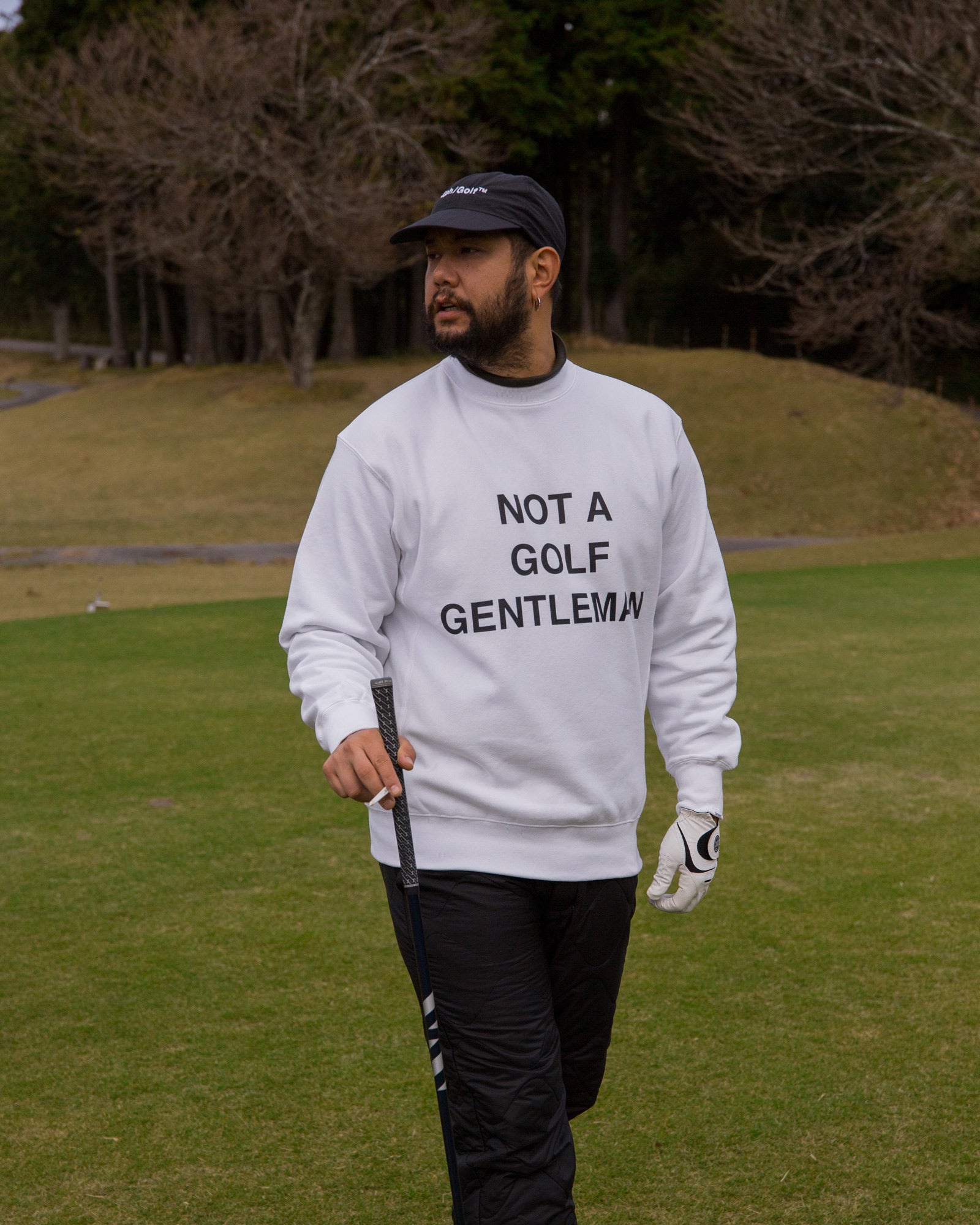 GENTLEMAN CREW SWEAT - WHITE - – Captains Helm Golf