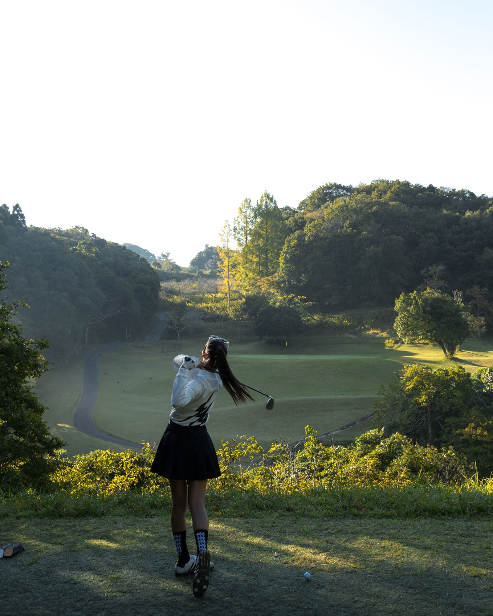 WOMENS】#THUNDER STRIPES W-P SKIRT - KHAKI - – Cph/Golf™︎