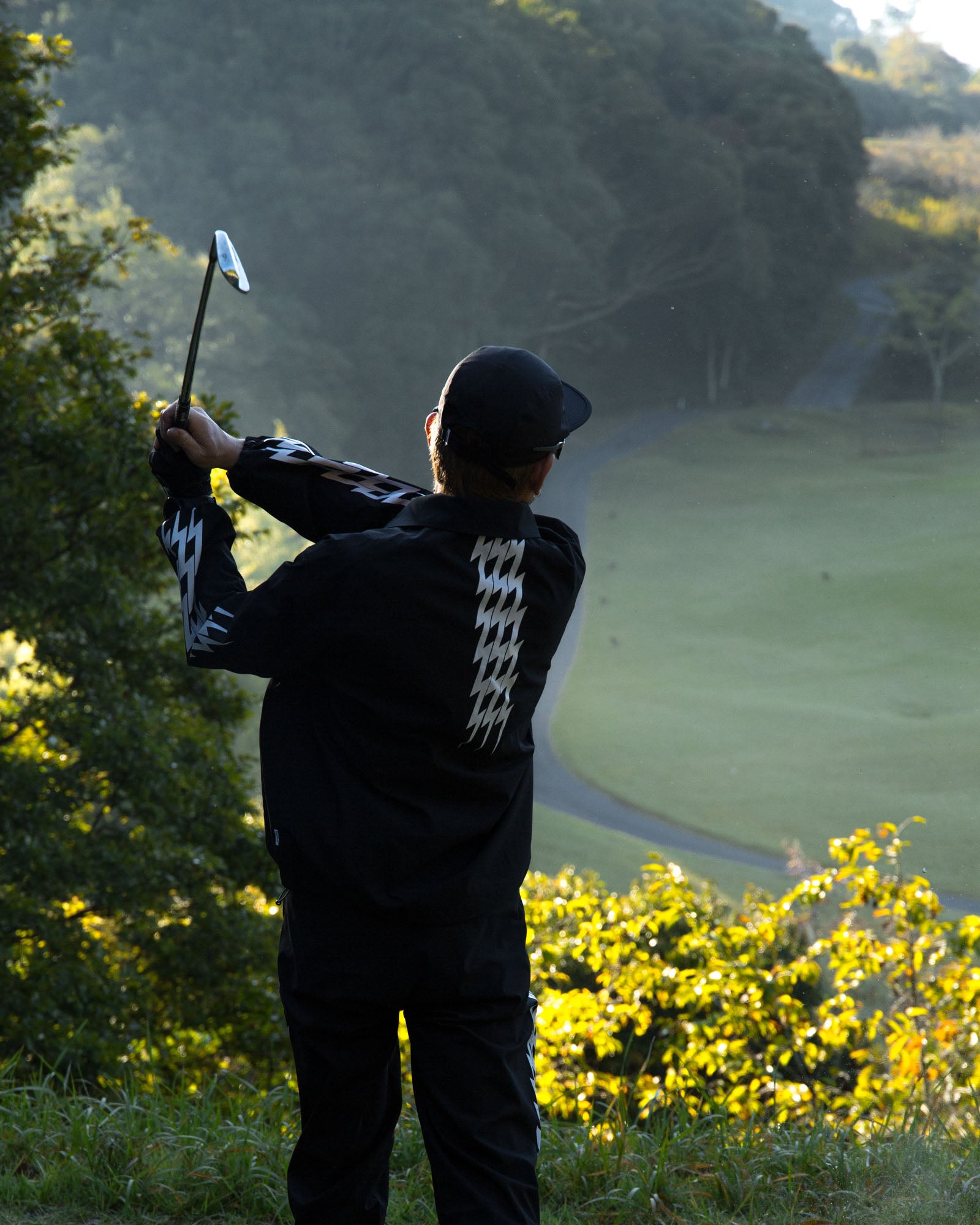 THUNDER STRIPES W-P JACKET - BLACK - – Cph/Golf™︎