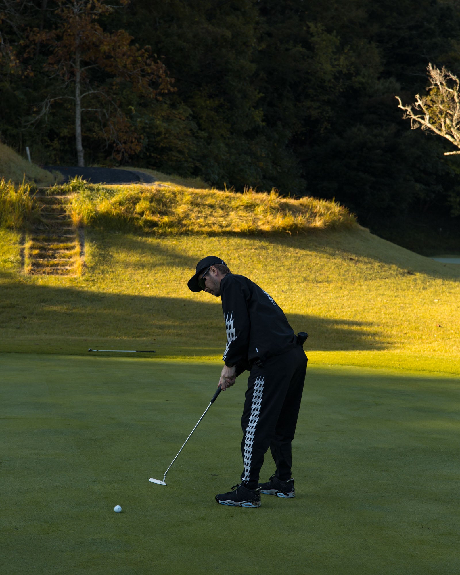 THUNDER STRIPES ADJUSTABLE SHORT L ブラック THUNDER STRIPES W-P ADJUSTABLE PANTS - BLACK - – Cph/Golf™︎