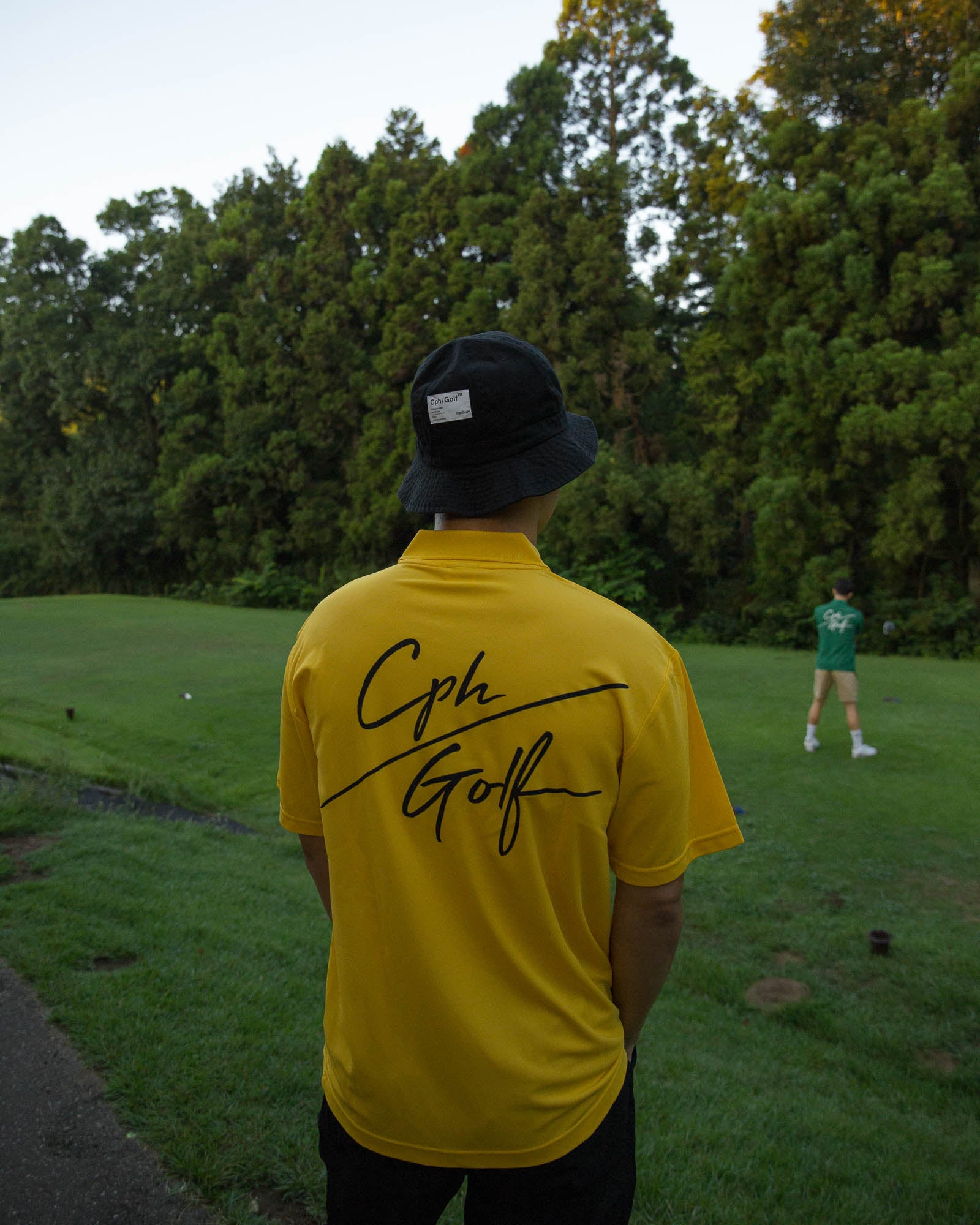 【CaptainsHelmGolf】SLASH LOGO SUMMER POLO SLASH LOGO SUMMER DRY POLO - YELLOW - – Cph/Golf™︎