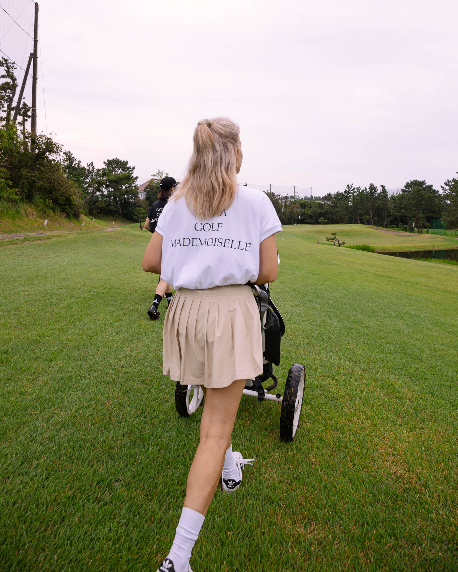 WOMENS】#MADEMOISELLE MOCK NECK S/S TEE - WHITE - – Cph/Golf™︎