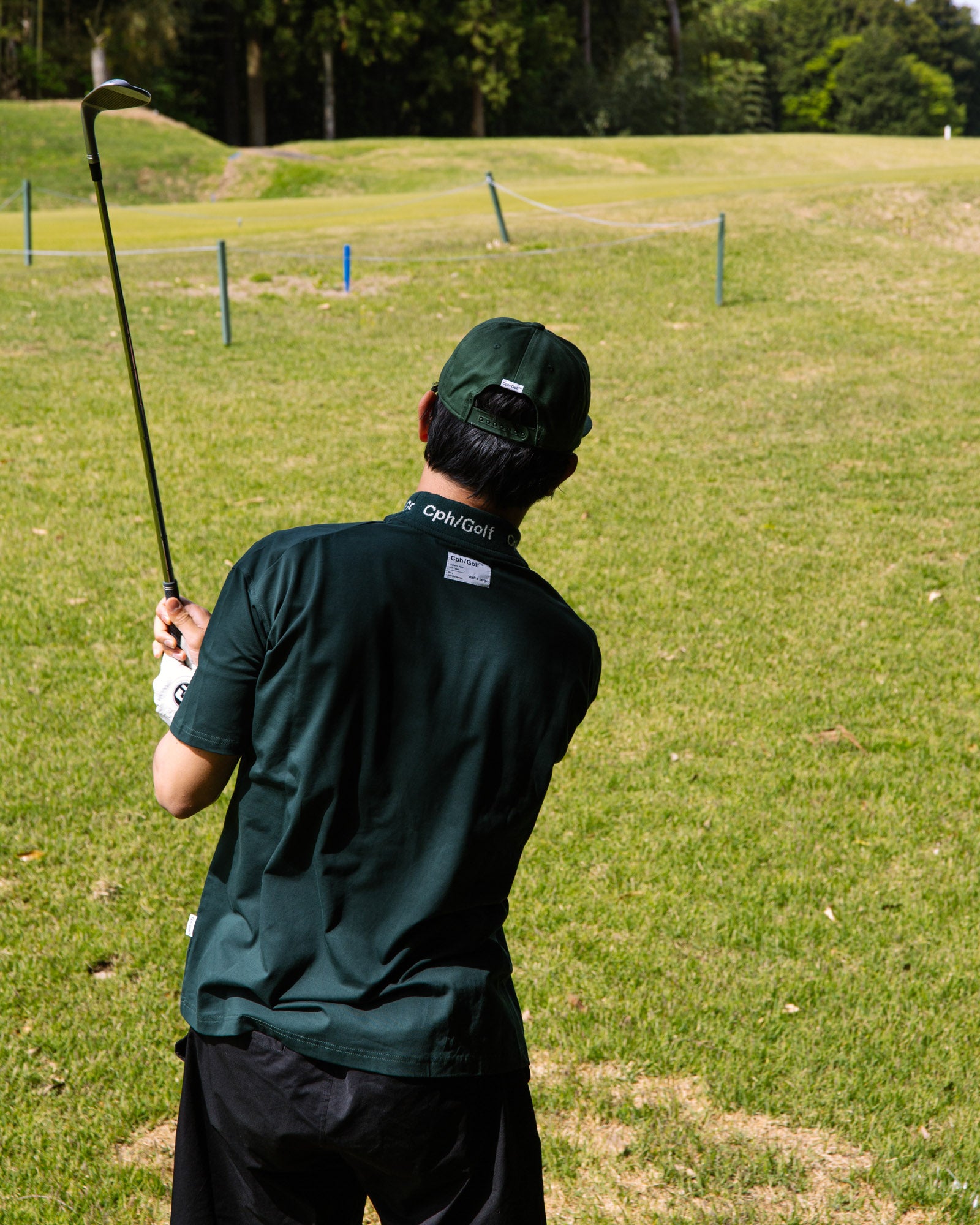 JACQUARD MOCK S/S TEE - NAVY - – Cph/Golf™︎