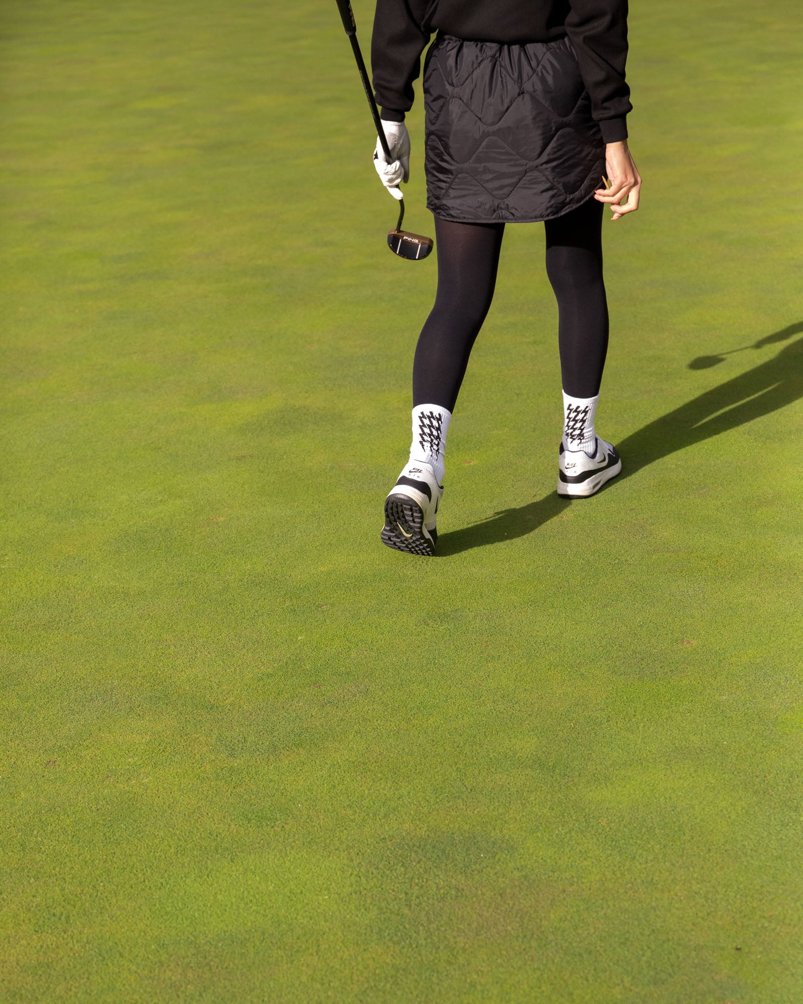 WOMENS】#QUILTING ADJUSTABLE SKIRT - BLACK - – Cph/Golf™︎