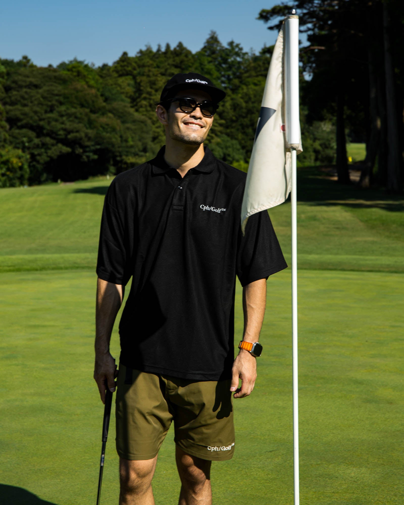 DIGNIFIED LOGO S/S POLO - BLACK - – Cph/Golf™︎