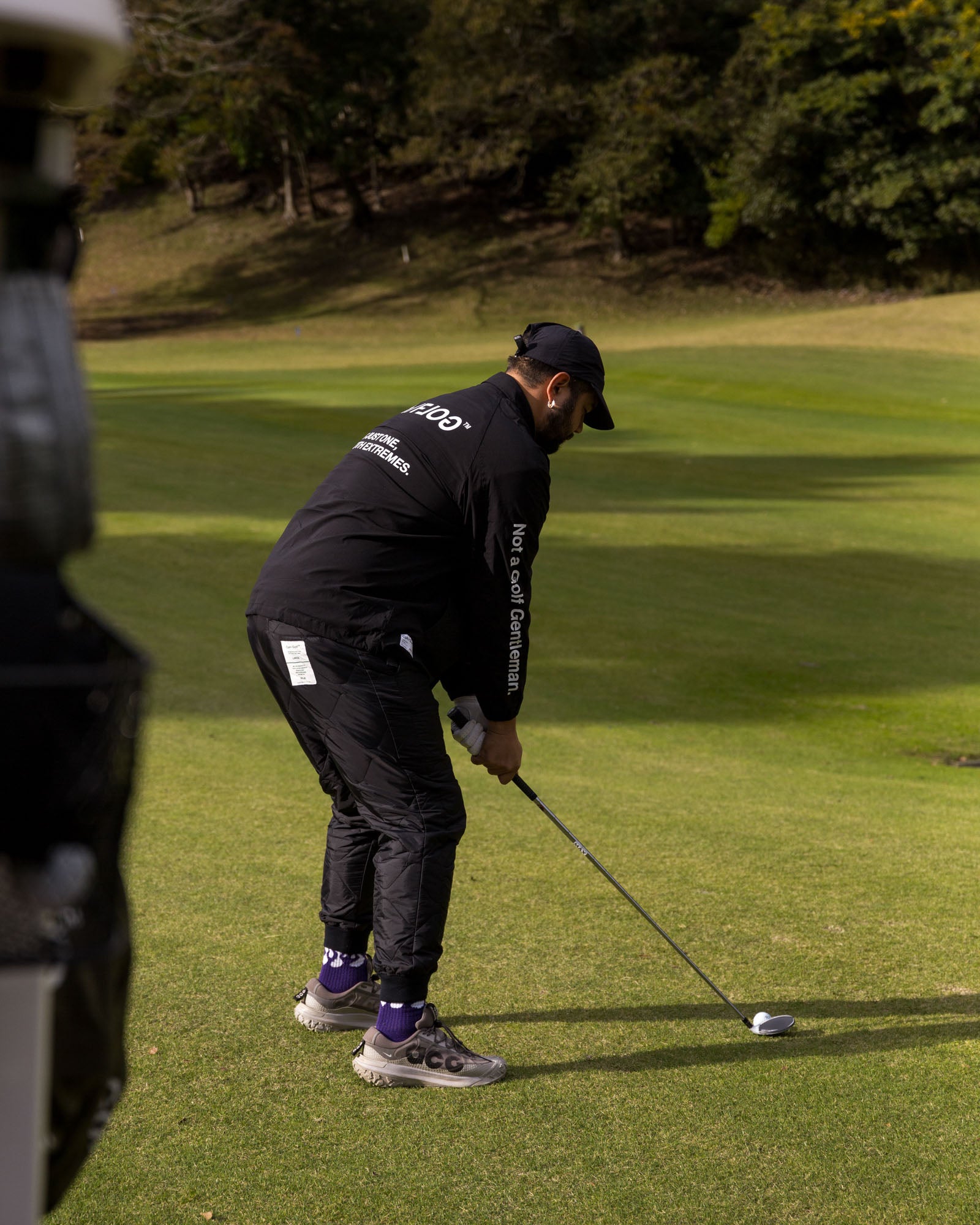 QUILTING ADJUSTABLE JOGGER PANTS - BLACK - – Cph/Golf™︎