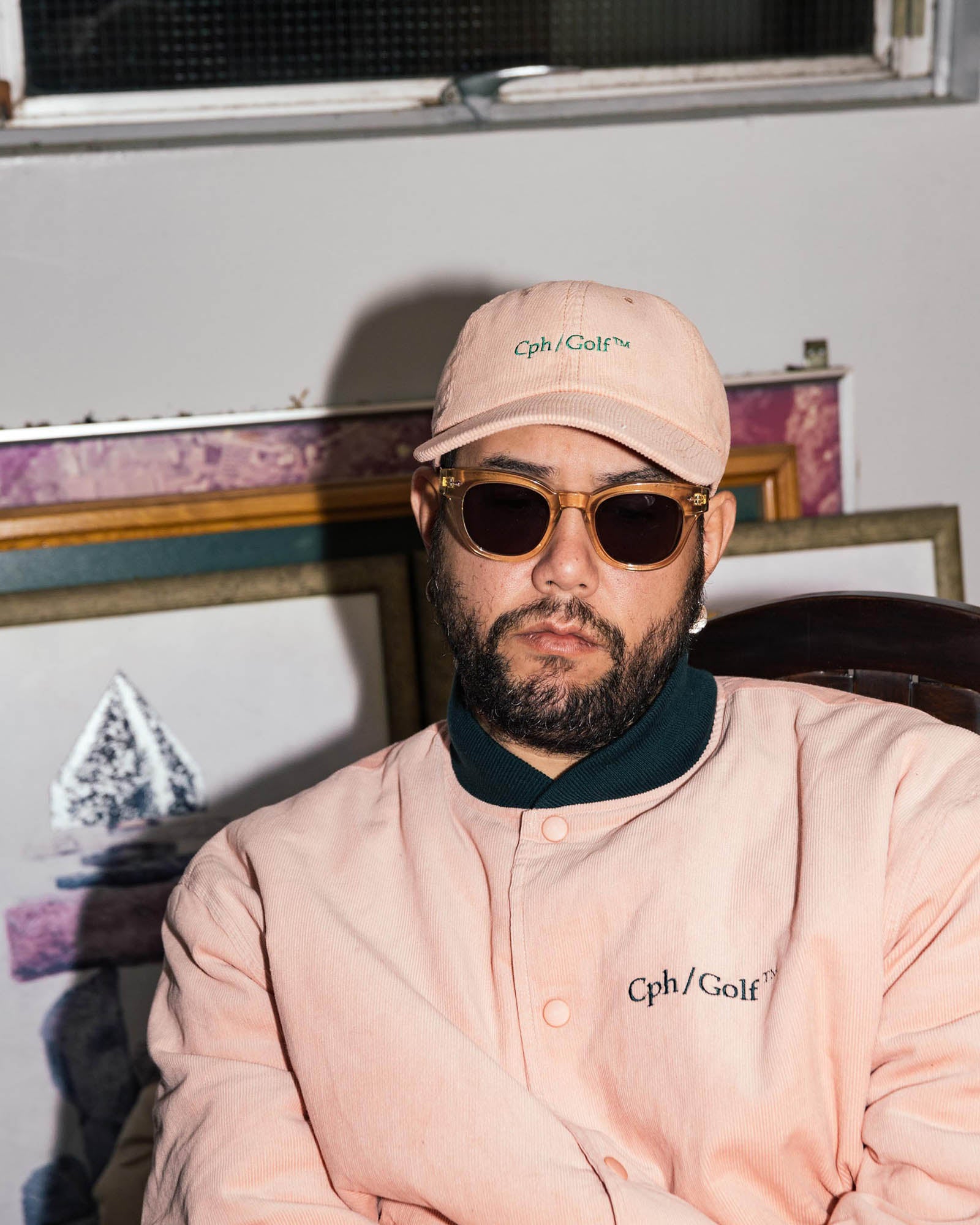 DIGNIFIED LOGO CORDUROY SWING-TOP - PINK - – Cph/Golf™︎
