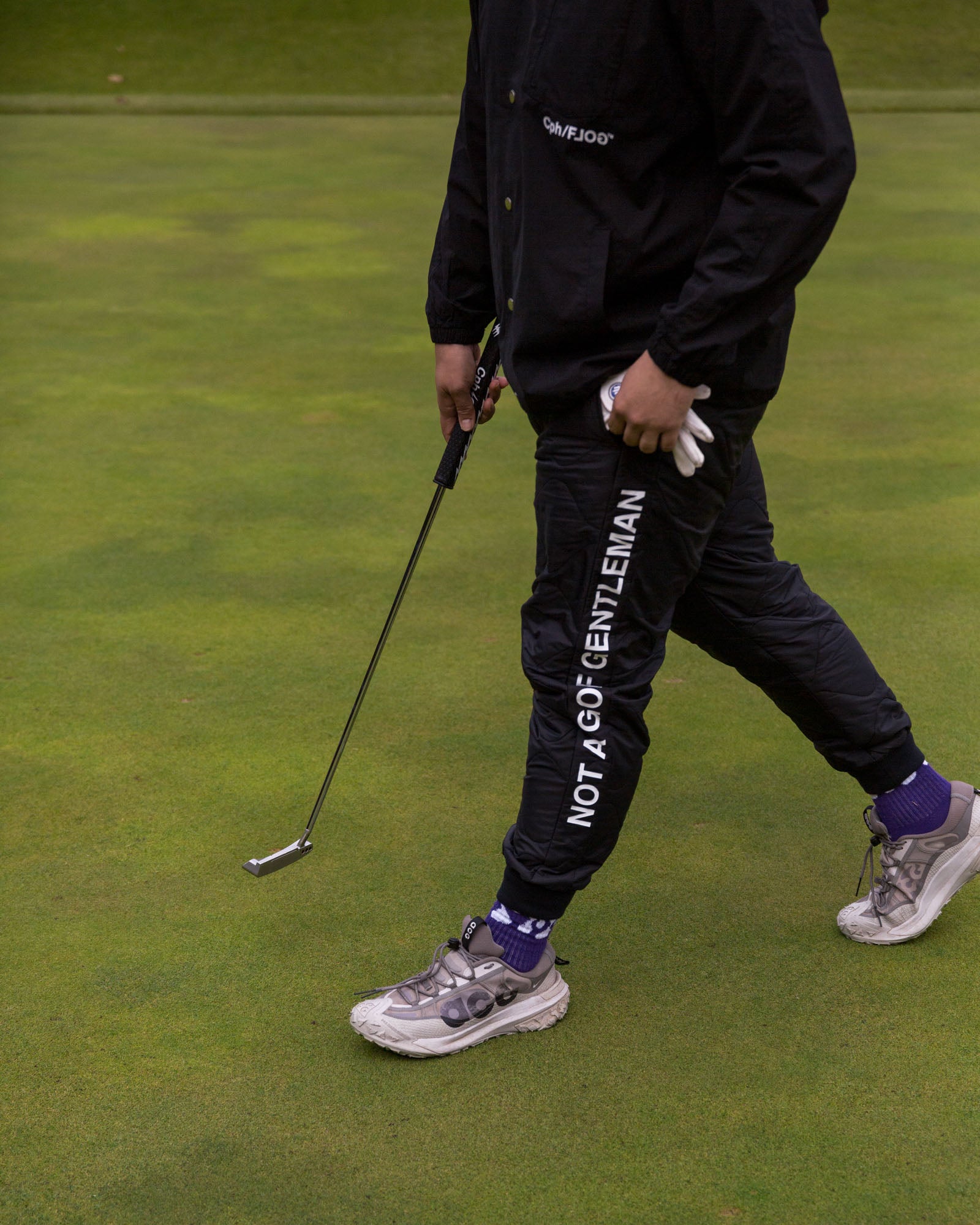 QUILTING ADJUSTABLE JOGGER PANTS - BLACK - – Cph/Golf™︎