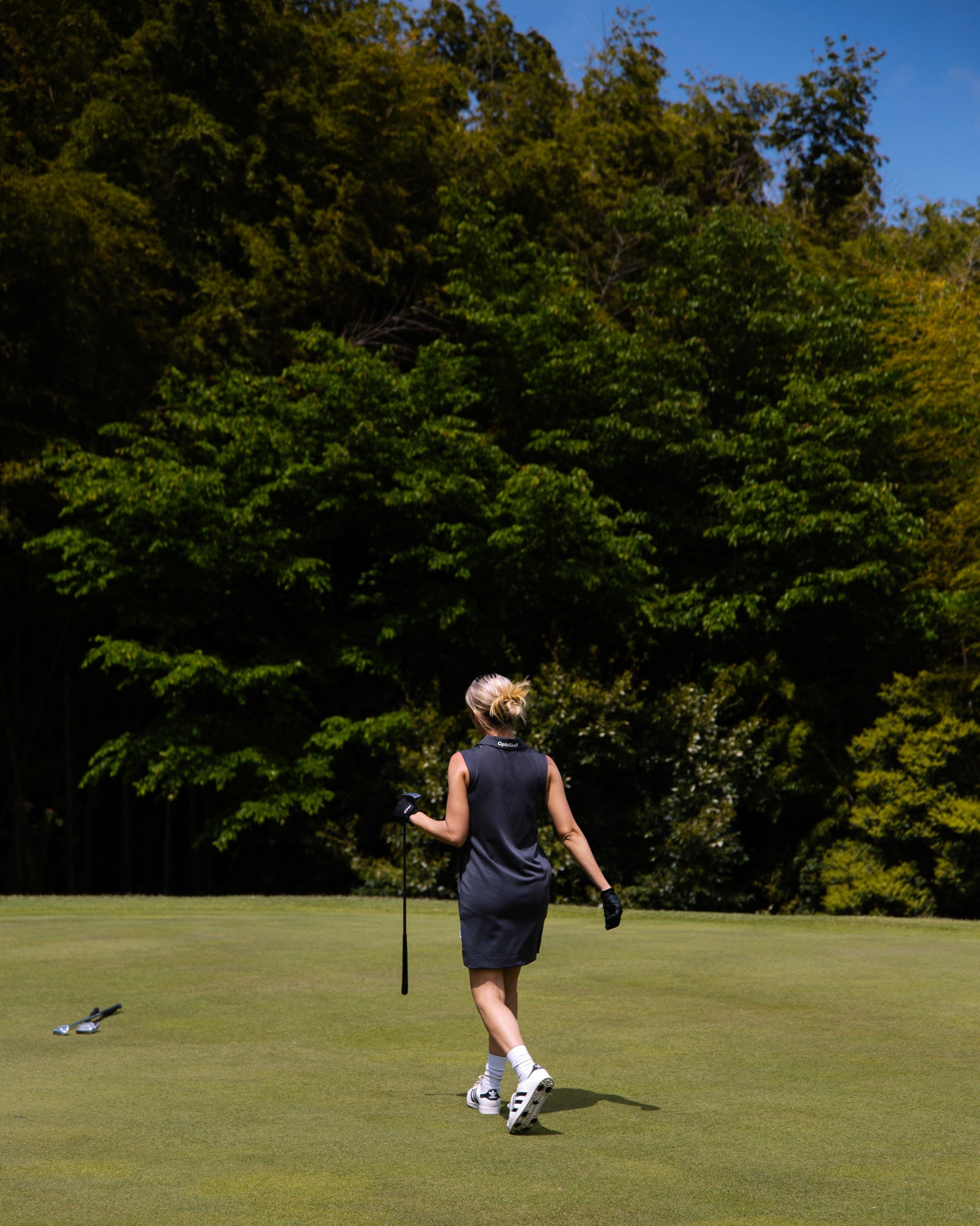 WOMENS】#NO SLEEVE POLO ONE-PIECE - BLACK - – Cph/Golf™︎