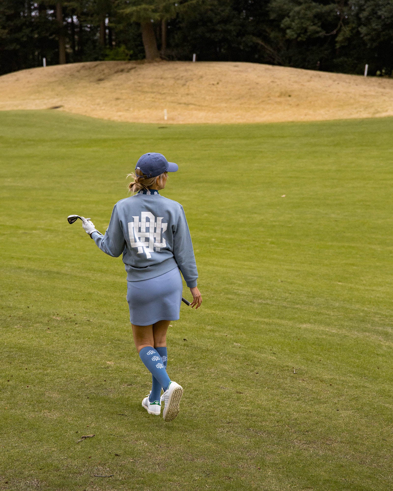 WOMENS】#OVERLAP LOGO BALLOON SKIRT - SAX - – Cph/Golf™︎