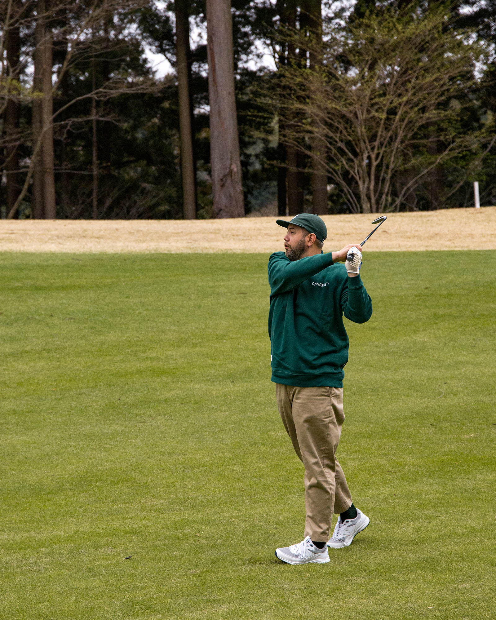 OVERLAP LOGO CREW SWEAT - GREEN - – Cph/Golf™︎