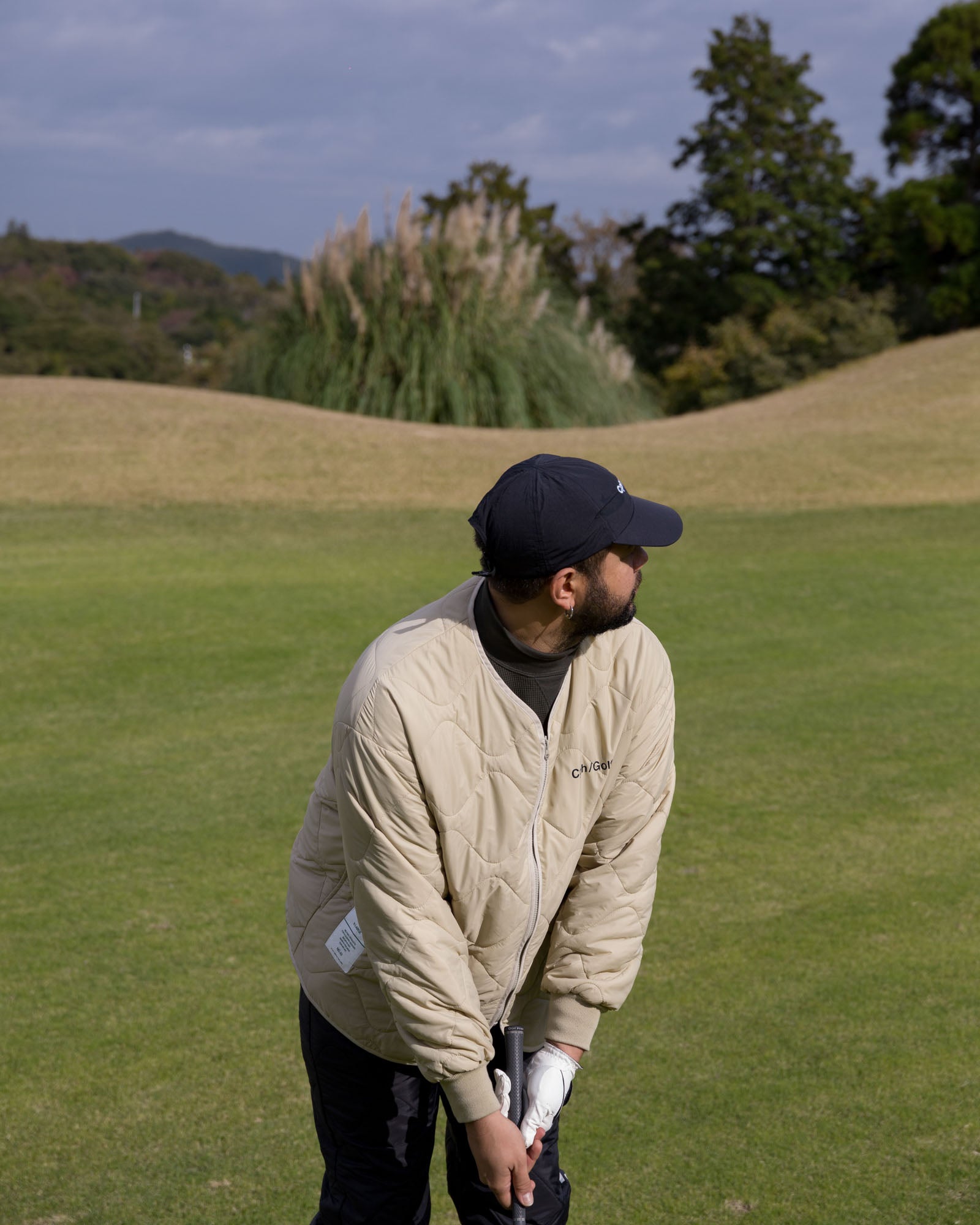 THERMAL MOCK NECK LS TEE - BLACK - – Cph/Golf™︎