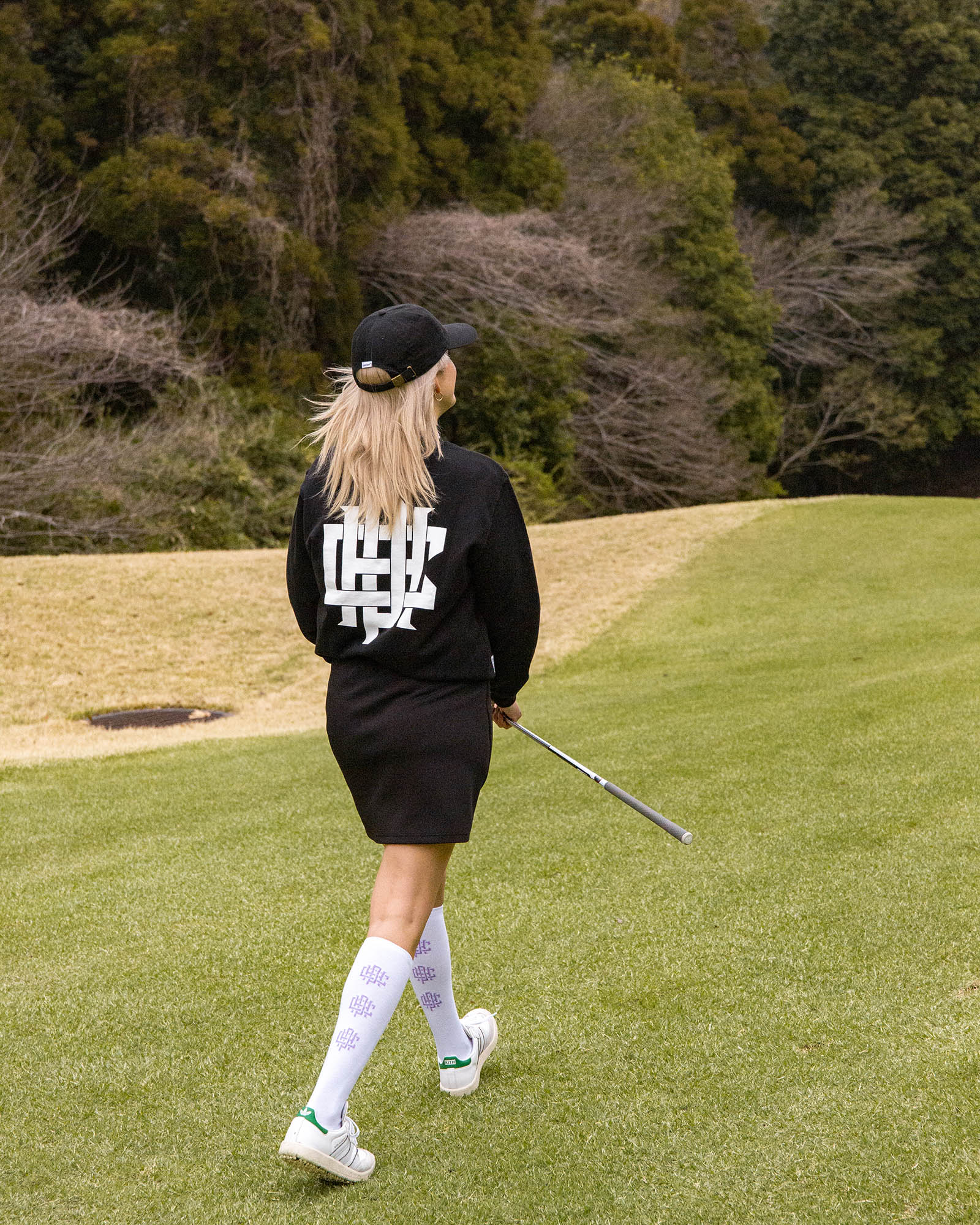 WOMENS】#OVERLAP LOGO CREW SWEAT - BLACK - – Cph/Golf™︎