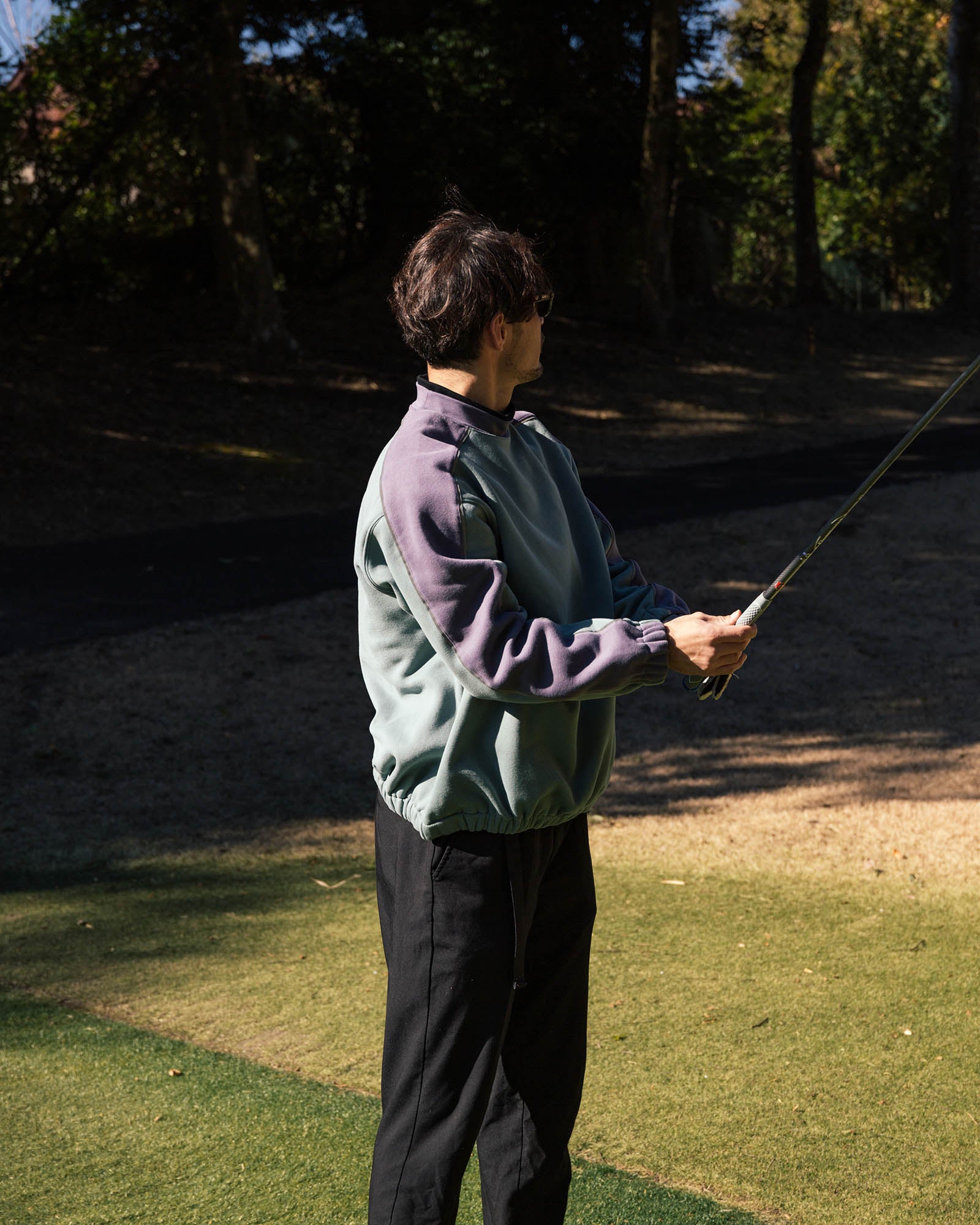 REFLECTIVE LOGO CREW SWEAT - GREEN - – Cph/Golf™︎