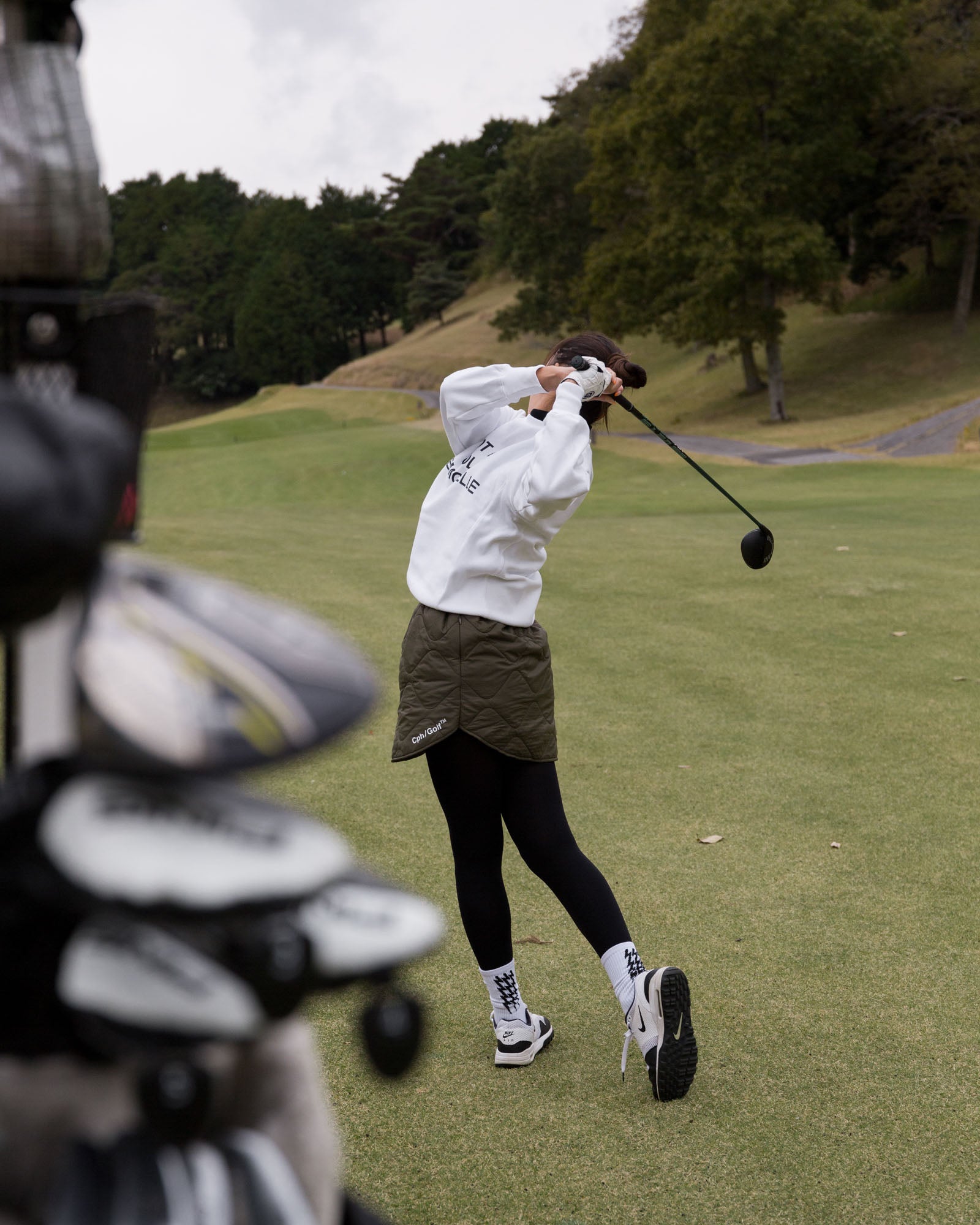 WOMENS】#QUILTING ADJUSTABLE SKIRT - KHAKI - – Cph/Golf™︎