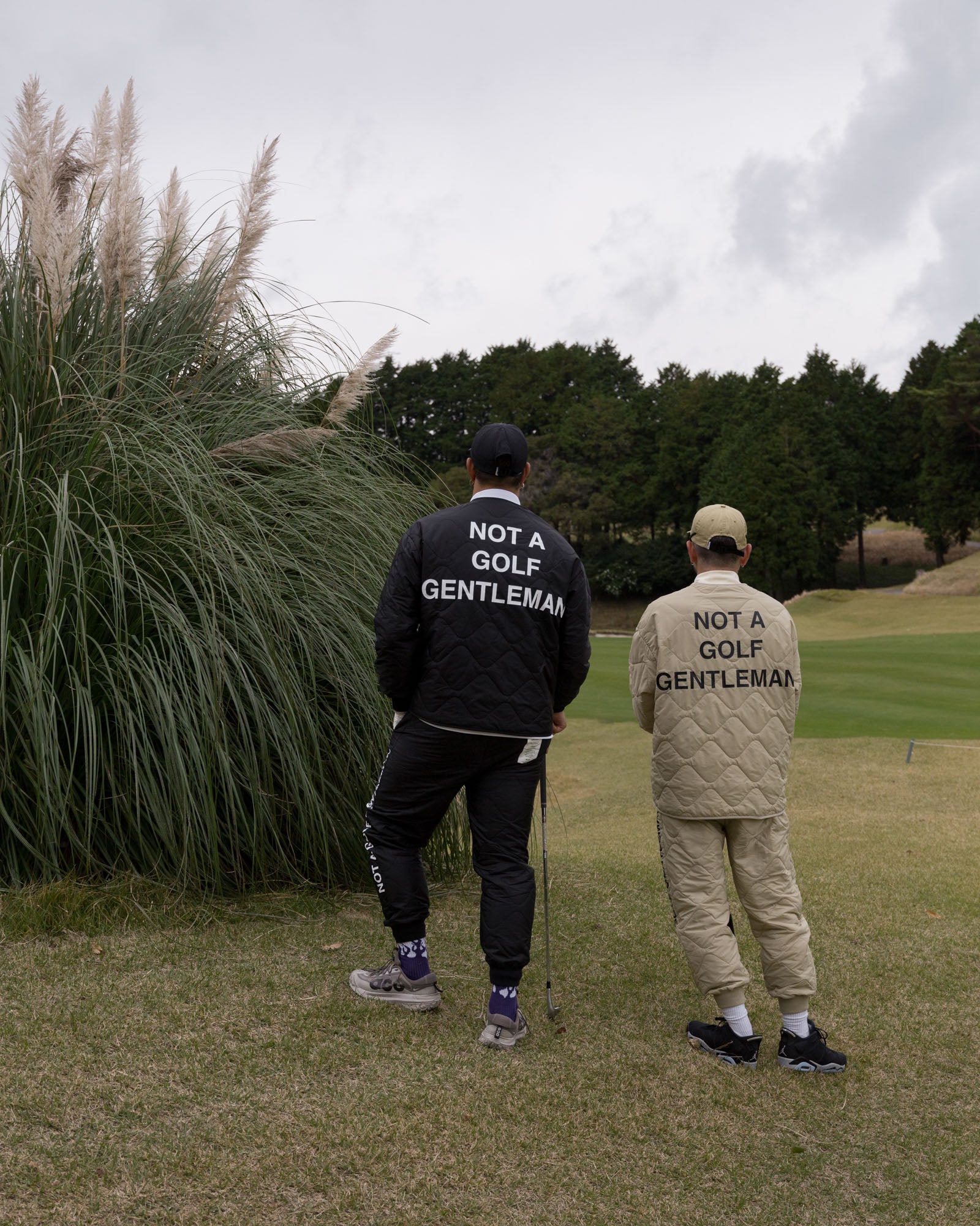 QUILTING NO-COLLAR JACKET - BEIGE - – Cph/Golf™︎