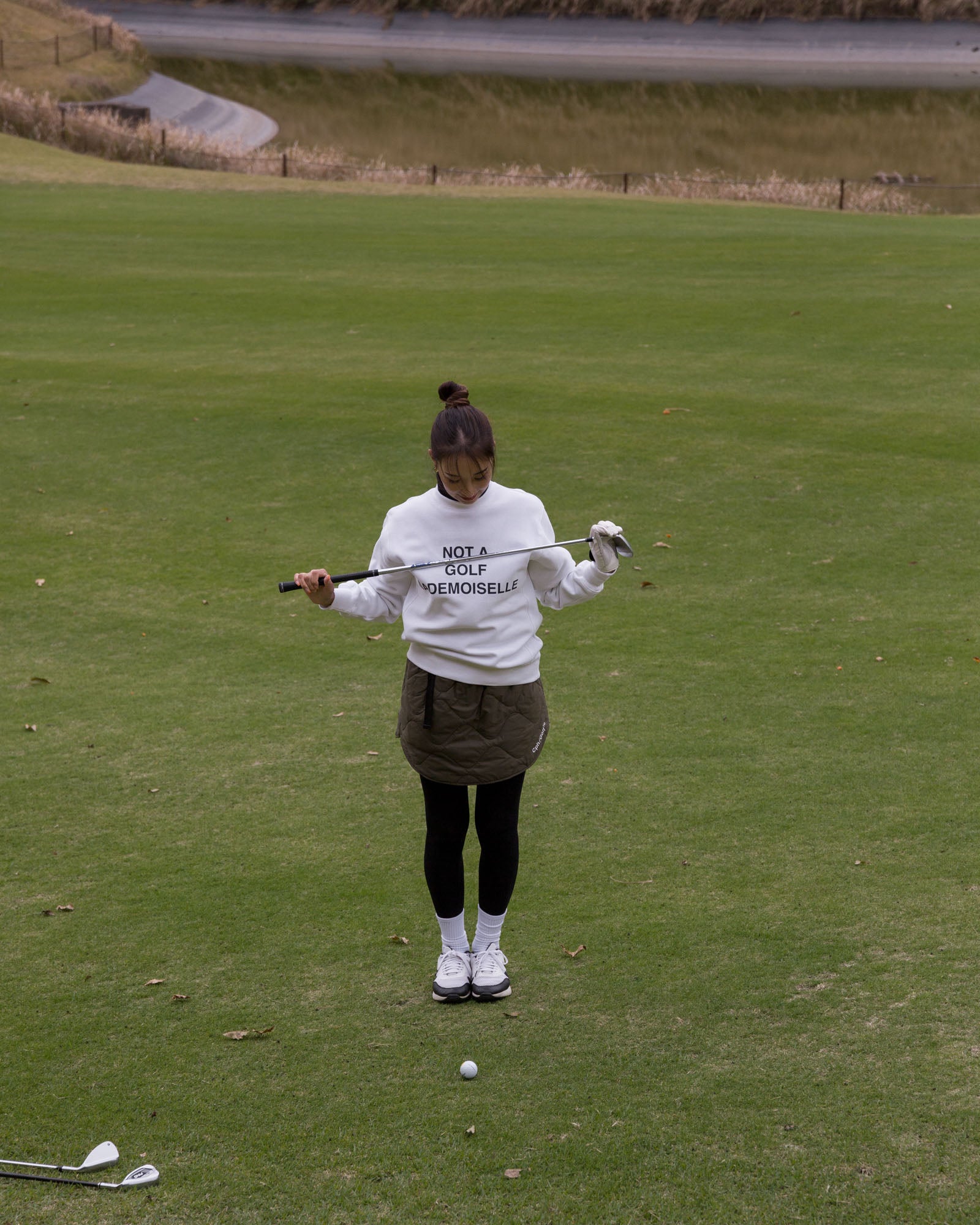 WOMENS】#QUILTING ADJUSTABLE SKIRT - KHAKI - – Cph/Golf™︎