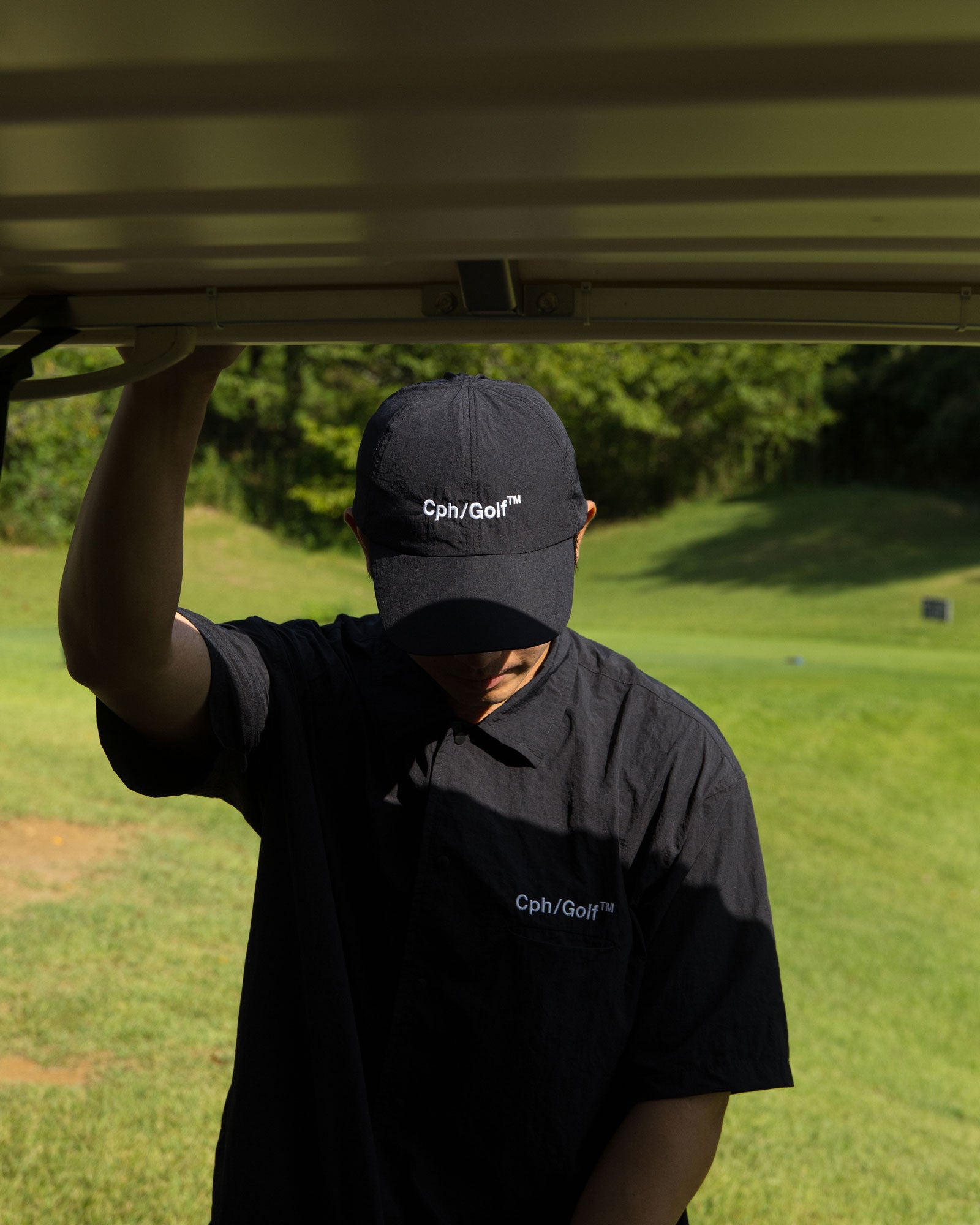 SHELTECH® × Cph/Golf™️ #TEAM NYLON CAP - BLACK - – Cph/Golf™︎