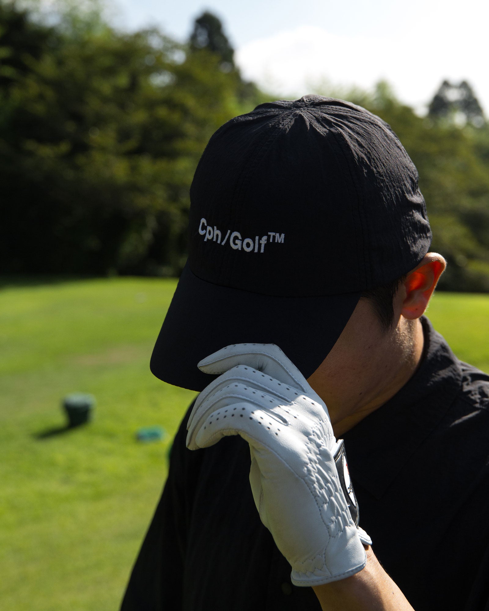SHELTECH® × Cph/Golf™️ #TEAM NYLON CAP - BLACK - – Cph/Golf™︎