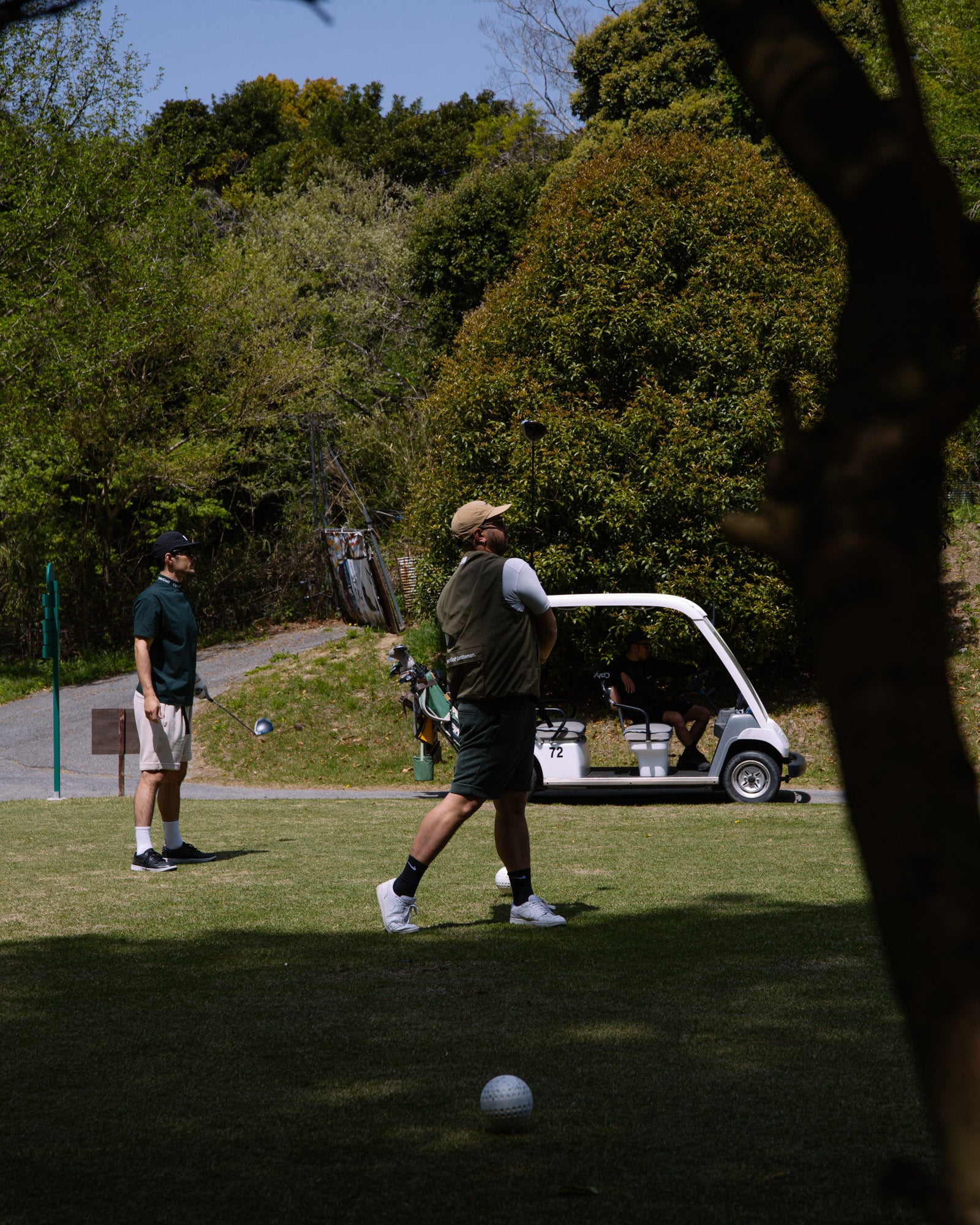 ADJUSTABLE CORDUROY SHORTS - GREEN - – Cph/Golf™︎